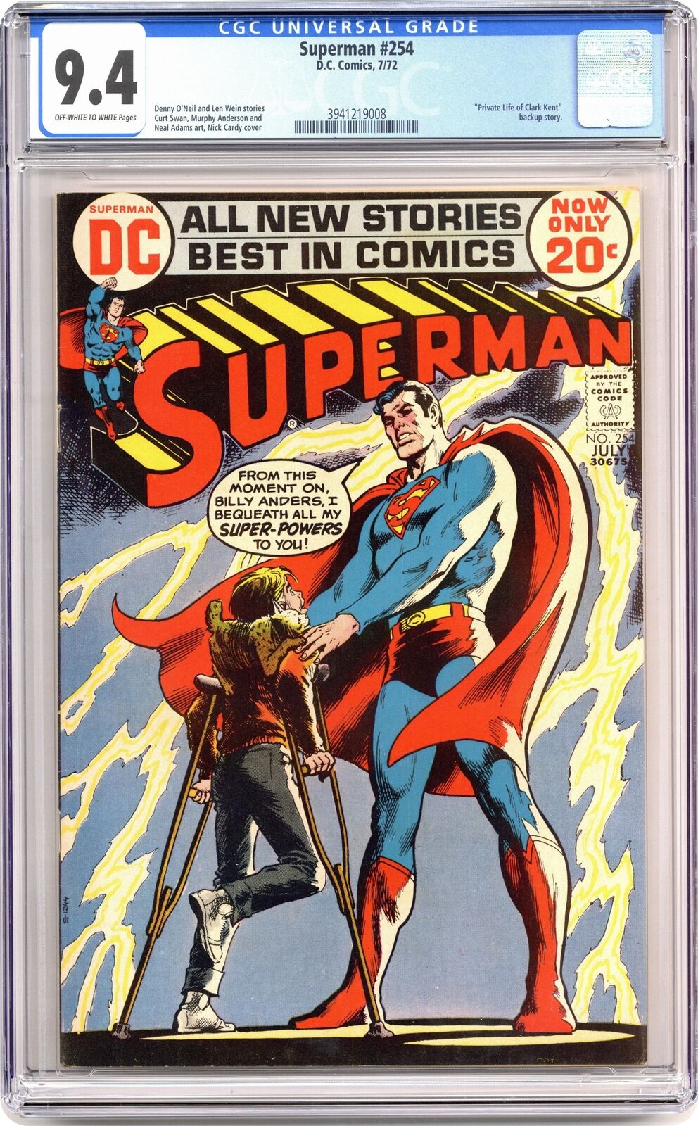 Superman #254 CGC 9.4 1972 3941219008