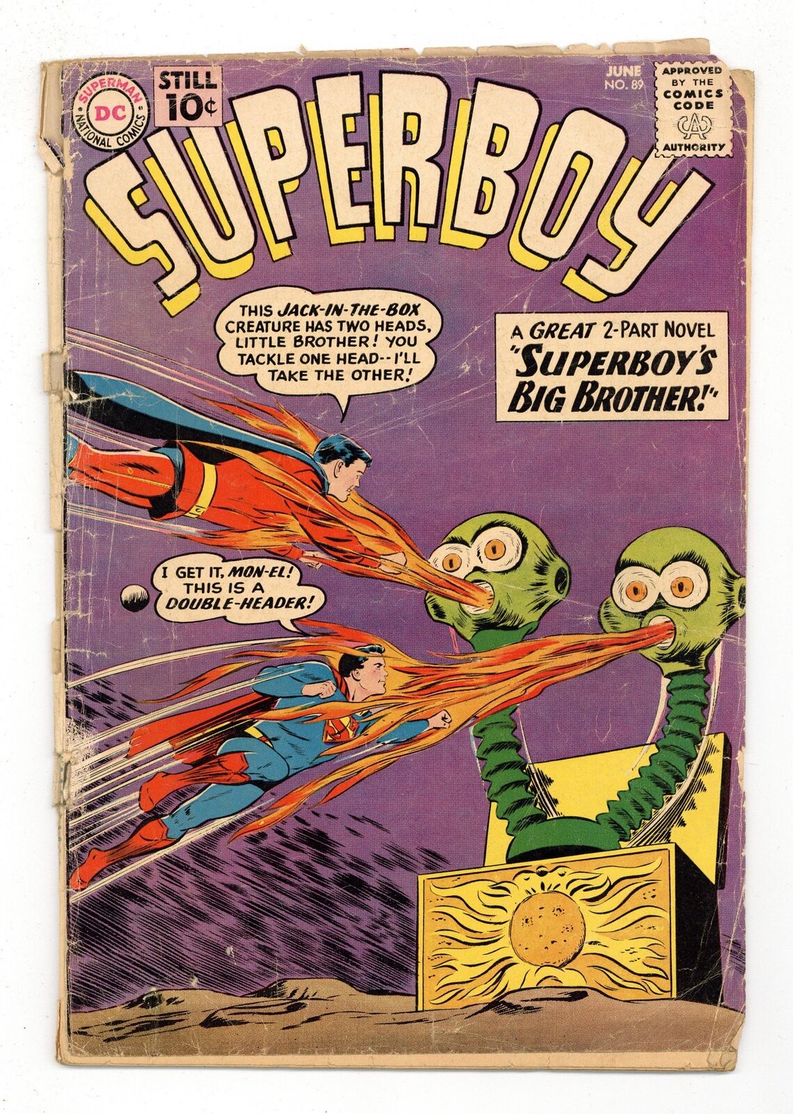 Superboy #89 FR 1.0 1961 1st app. Mon-El
