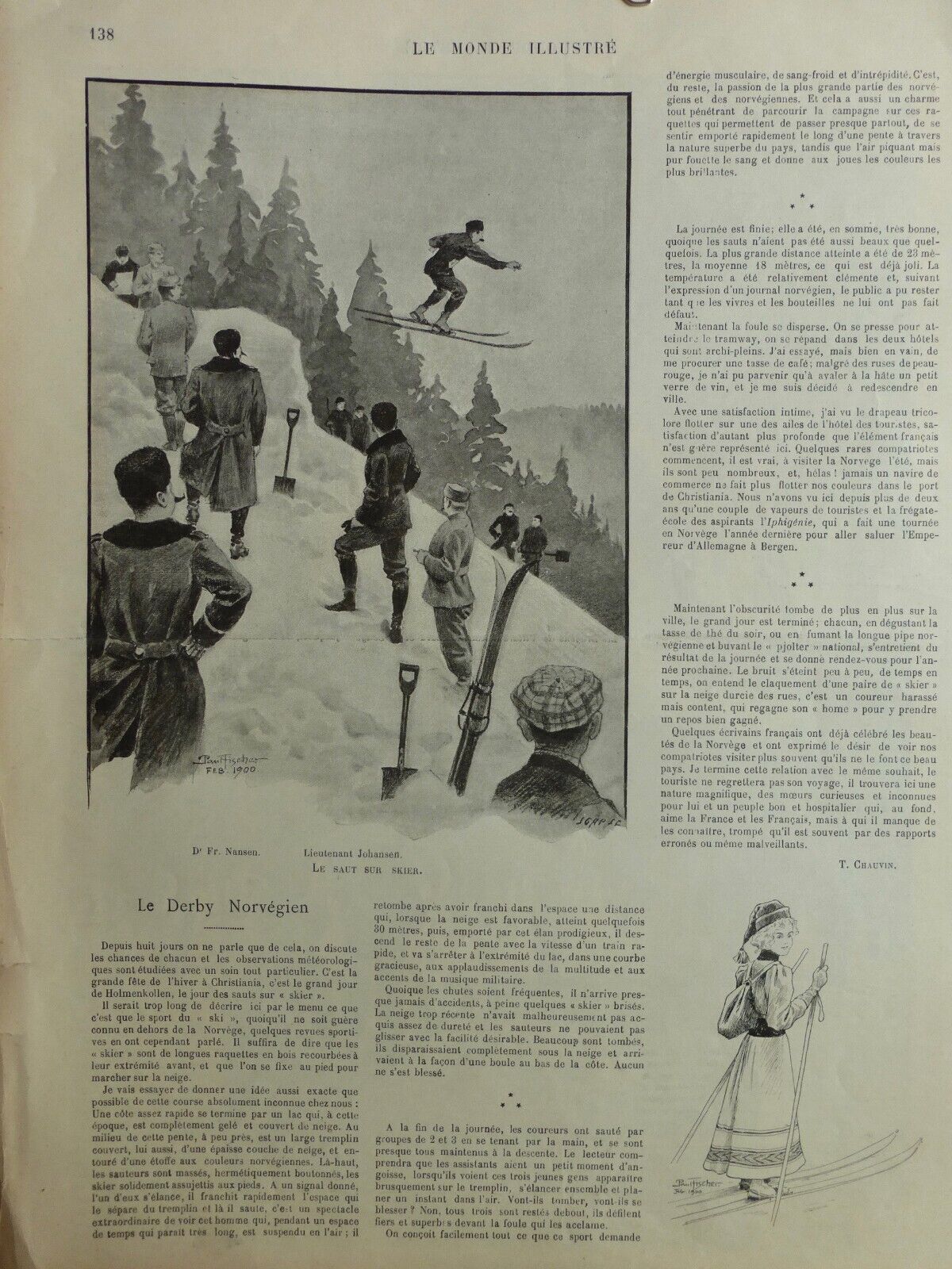 1876 1916 Ski Norway Sport Winter Track Race Speed 8 Newspapers Antique