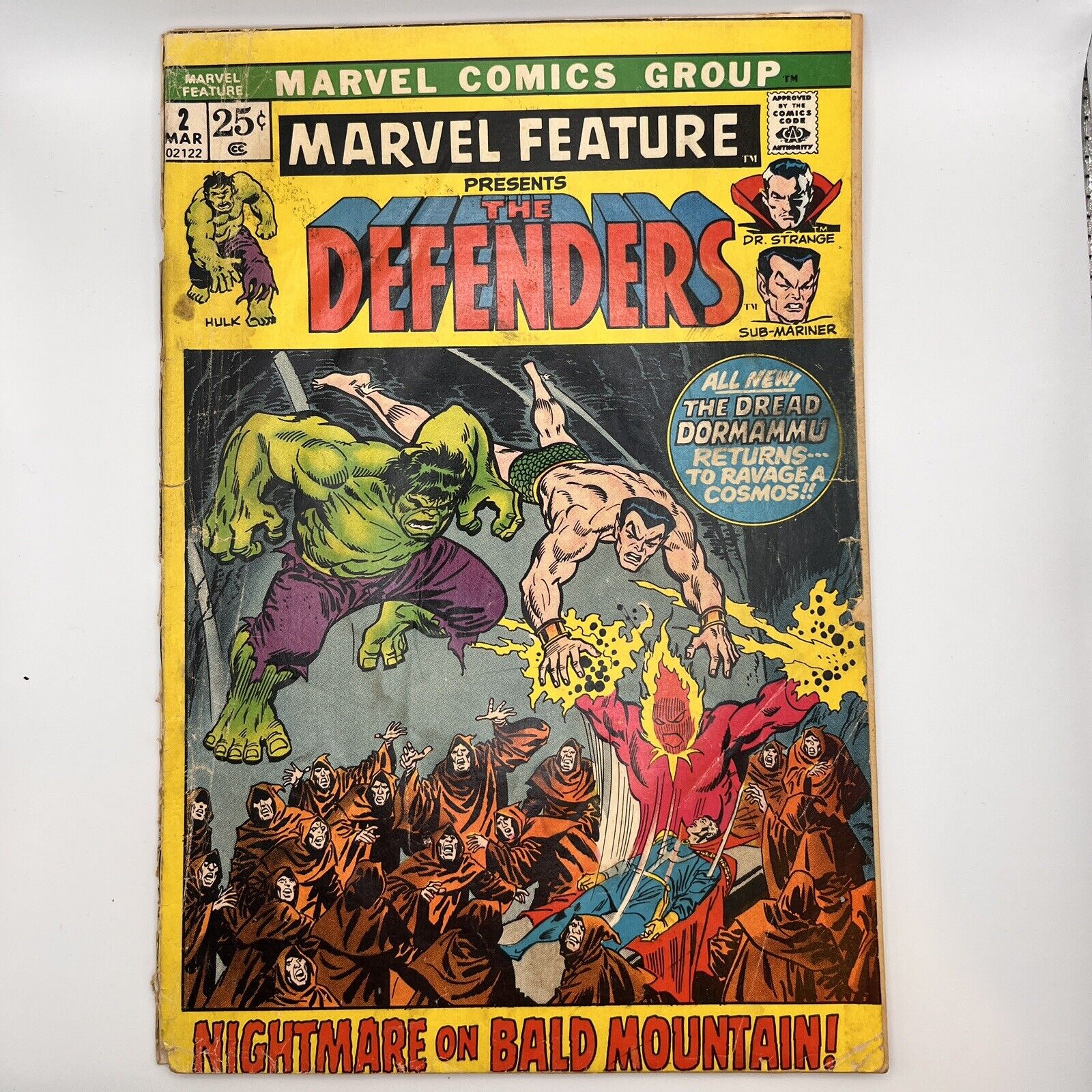 Marvel Feature Presents the Defenders #2 2nd Appearance, 1050s Sub-Mariner Story