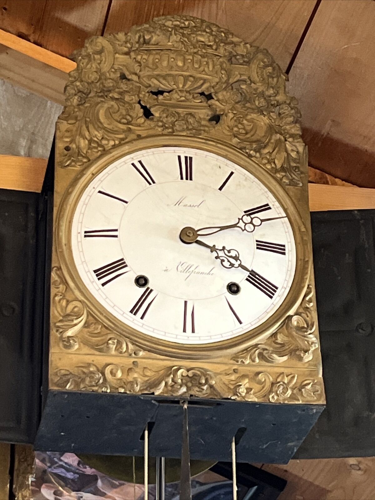 French Morbier / Wag On The Wall Clock
