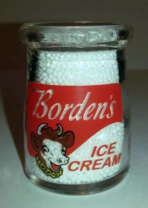 Super Nice Bordens Ice Cream 3/4 oz Glass Creamer