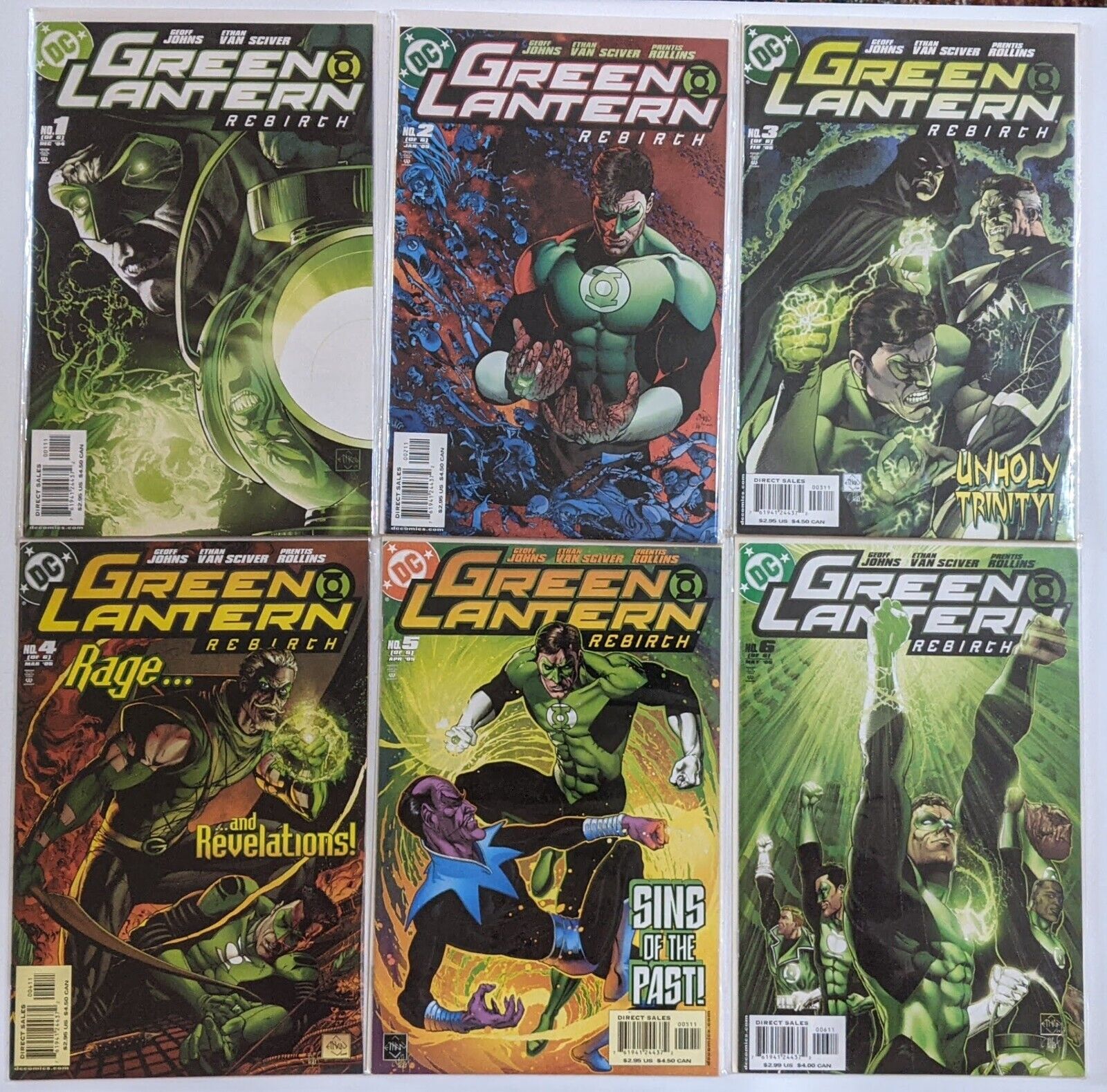 GREEN LANTER: Rebirth Complete Mini series 1-6  Return of Hal Jordan