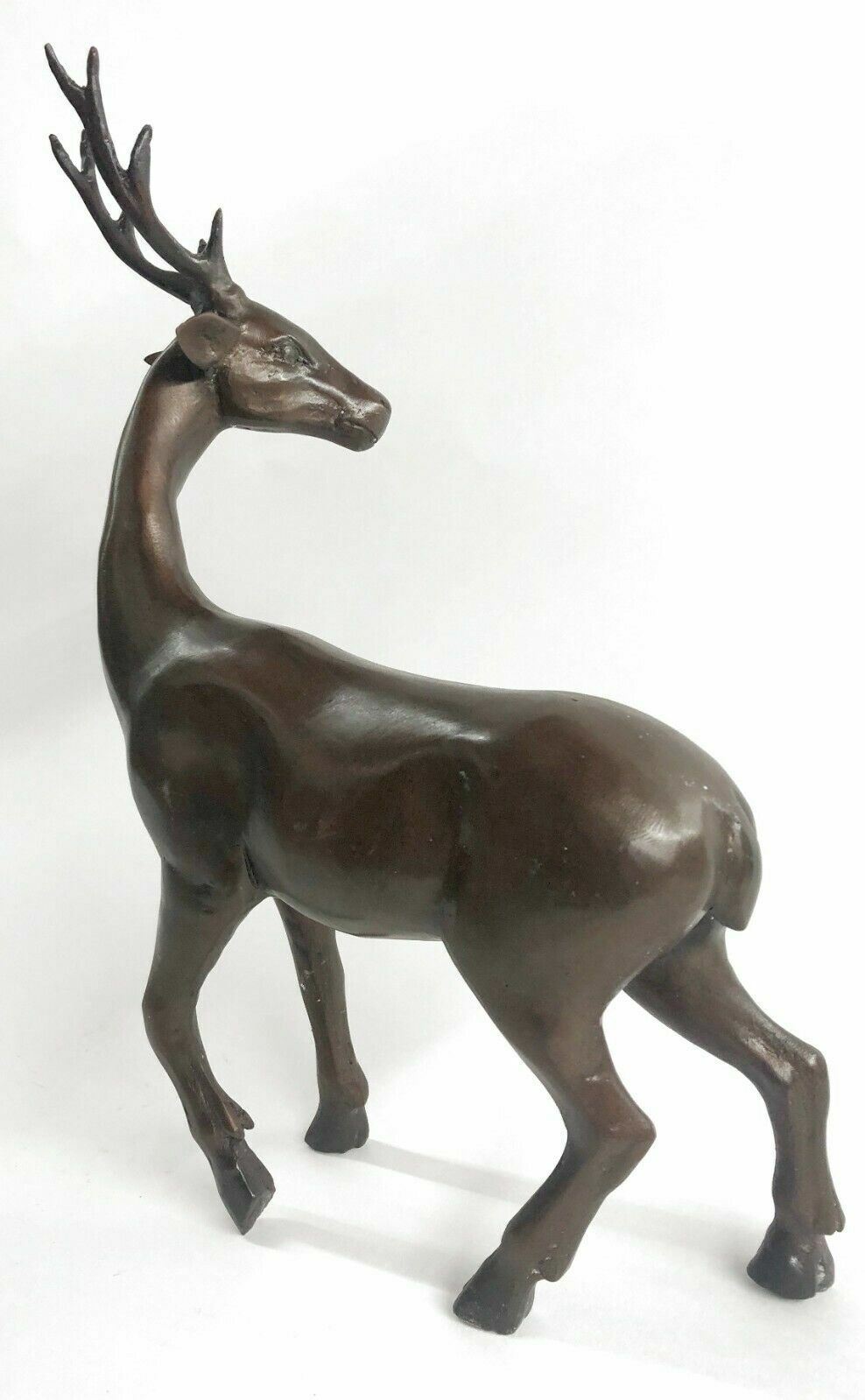Lost Wax Bronze Elk Reindeer Stag Signed and Numbered Original Artwork Milo Sale