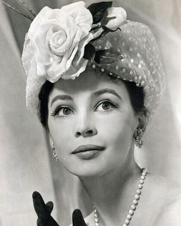 Leslie Caron 1958 portrait with flower in her hat from Gigi 24x36 inch poster