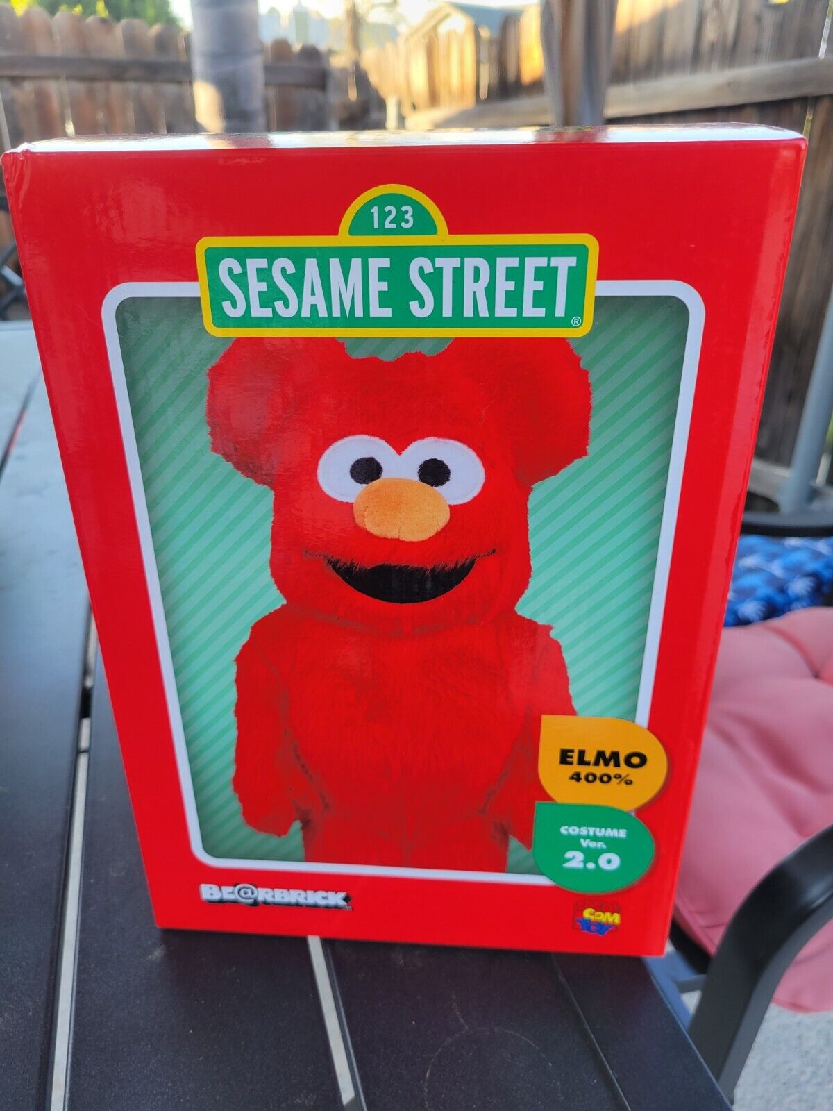 Medicom Toy Be@rbrick Sesame Street Elmo 400% Bearbrick NEW