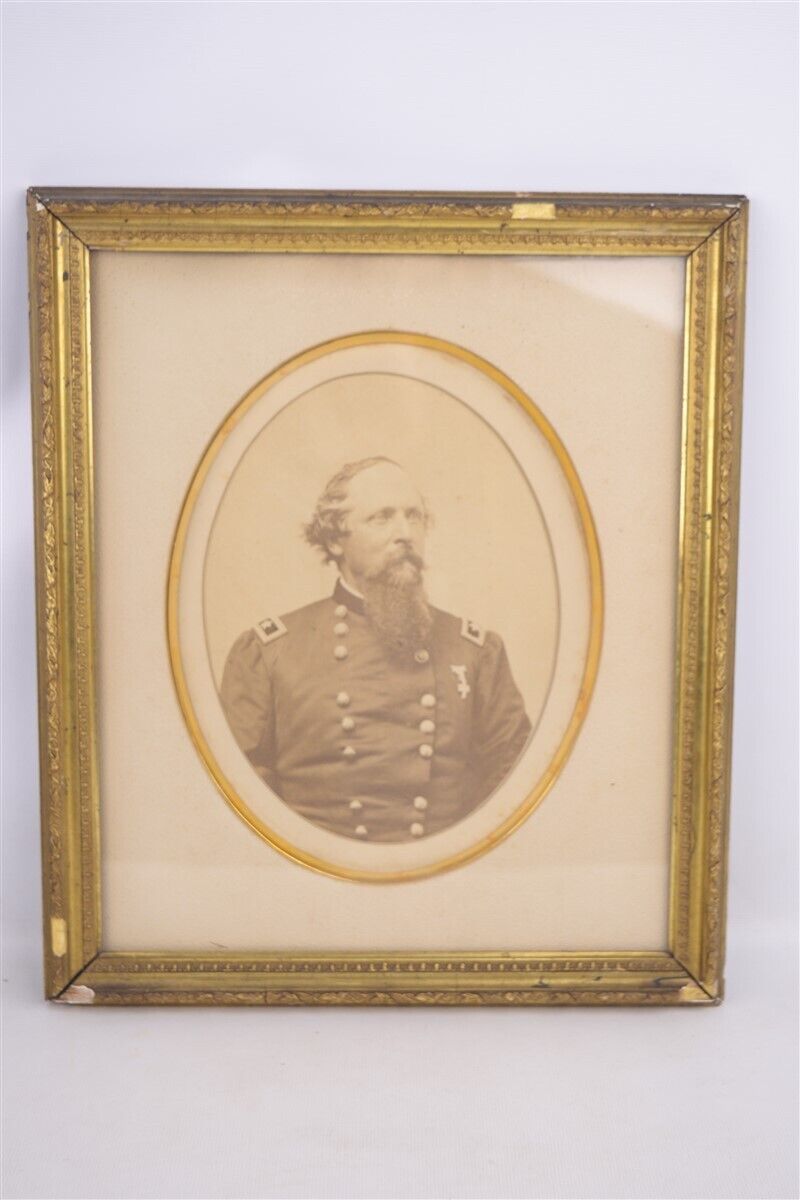 1865 Maj. General James Ricketts Civil War Albumen Photo D.C. Large w/ Tax Stamp