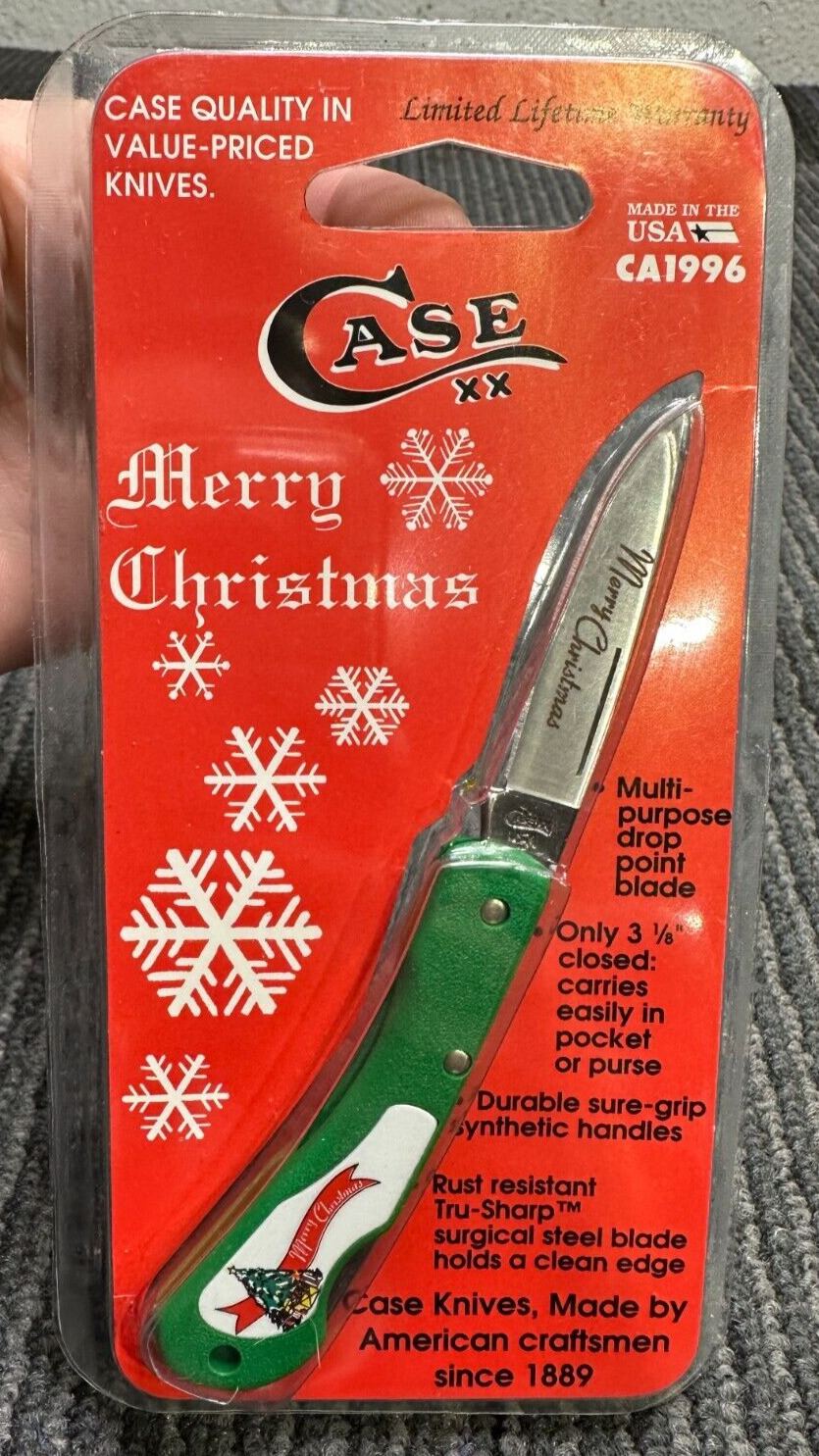 1988 Case XX USA MERRY CHRISTMAS Limited Edition 1 Blade Lock Knife 059L SS