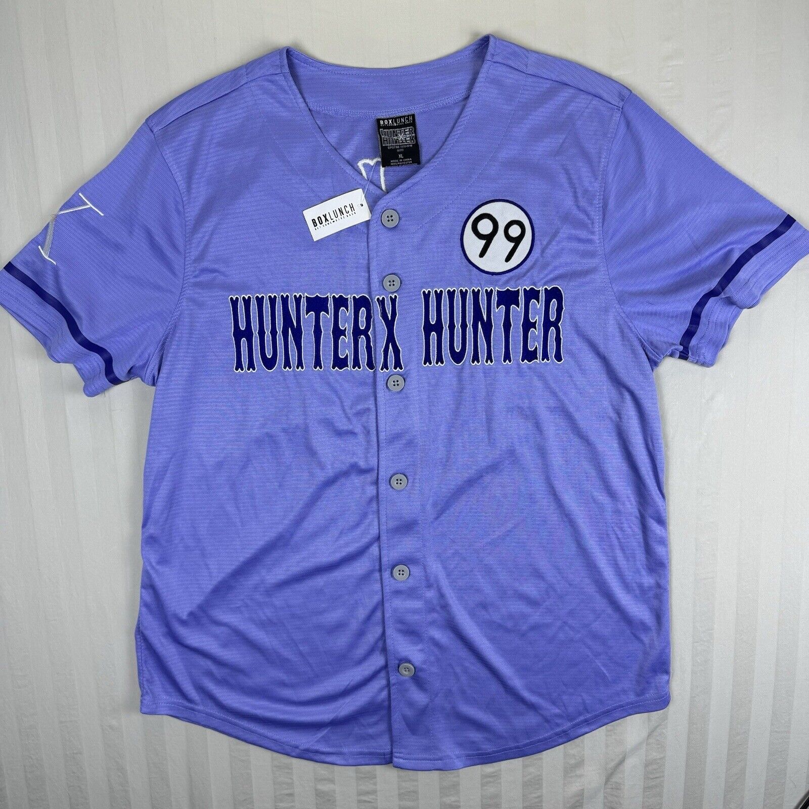 Boxlunch Hunter x Hunter Killua Zoldyck Baseball Jersey Exclusive Manga Size XL