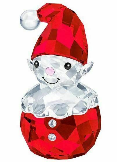 Swarovski Crystal Figurine Christmas Rocking Elf #5402745 Authentic New in Box