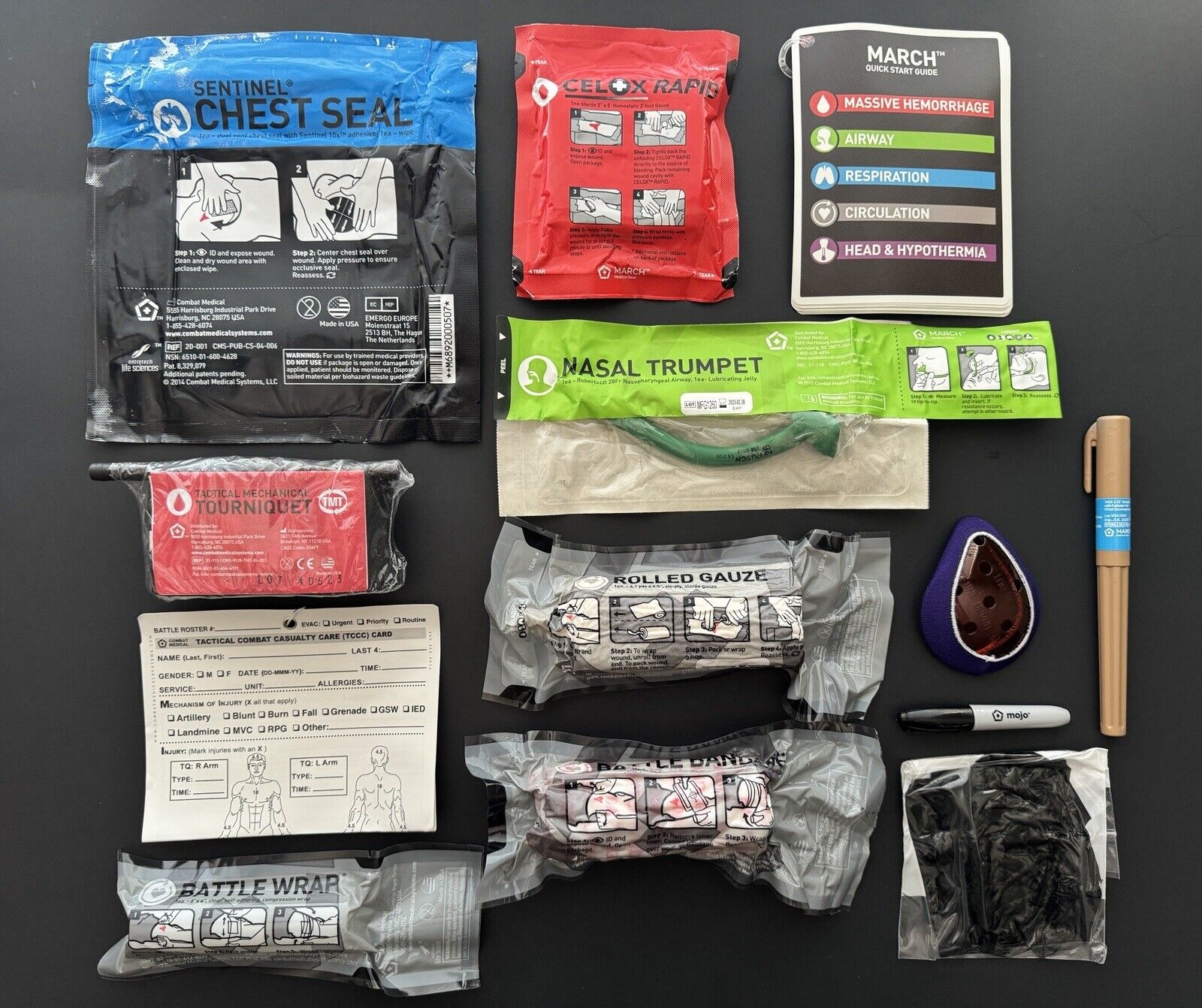 Combat Medical Systems M.A.R.C.H. IFAK Resupply Kit (Exp 2023-2024)