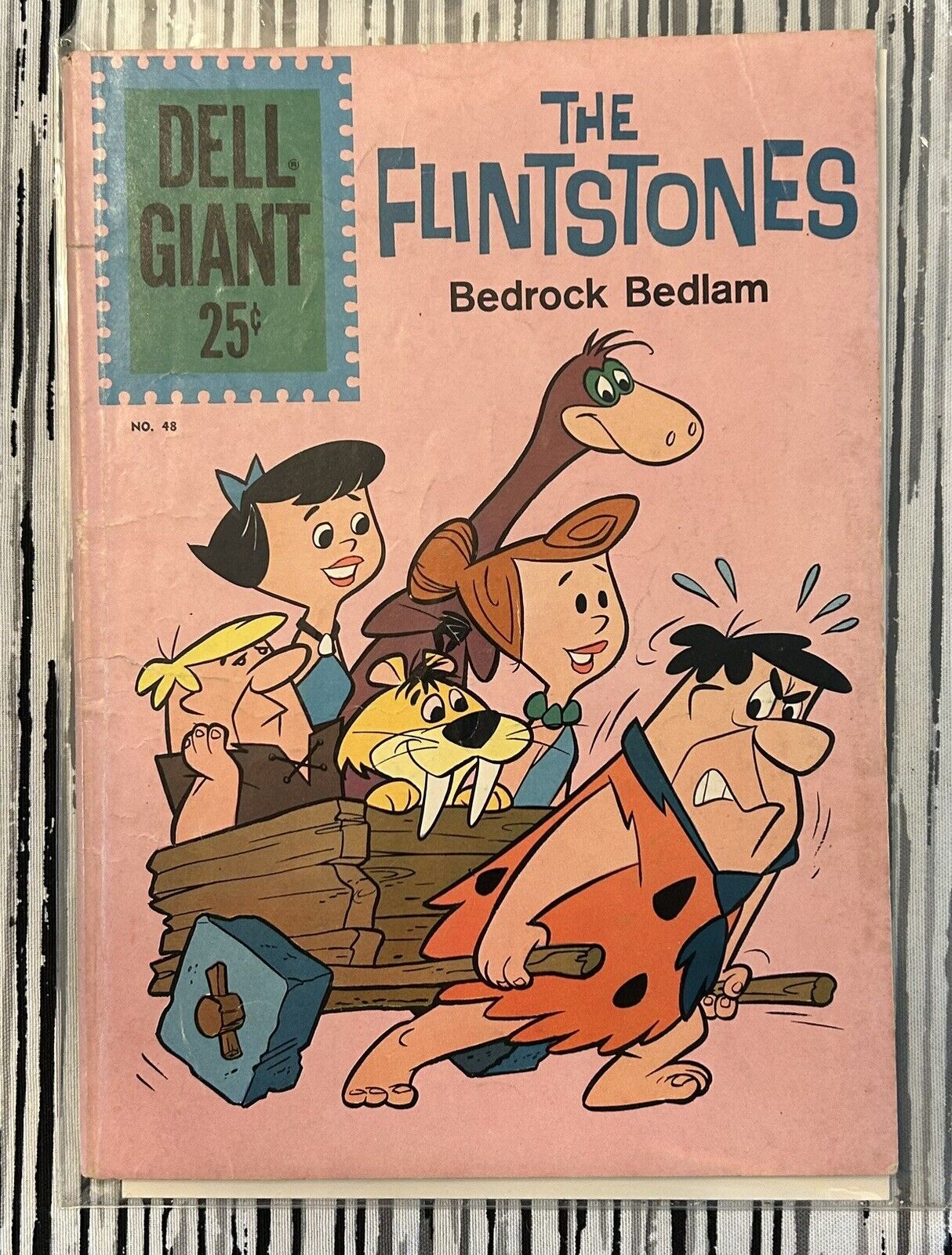 Dell Giant #48 The Flintstones Bedrock Bedlam Plus 3 More 1960’s Comics LOOK
