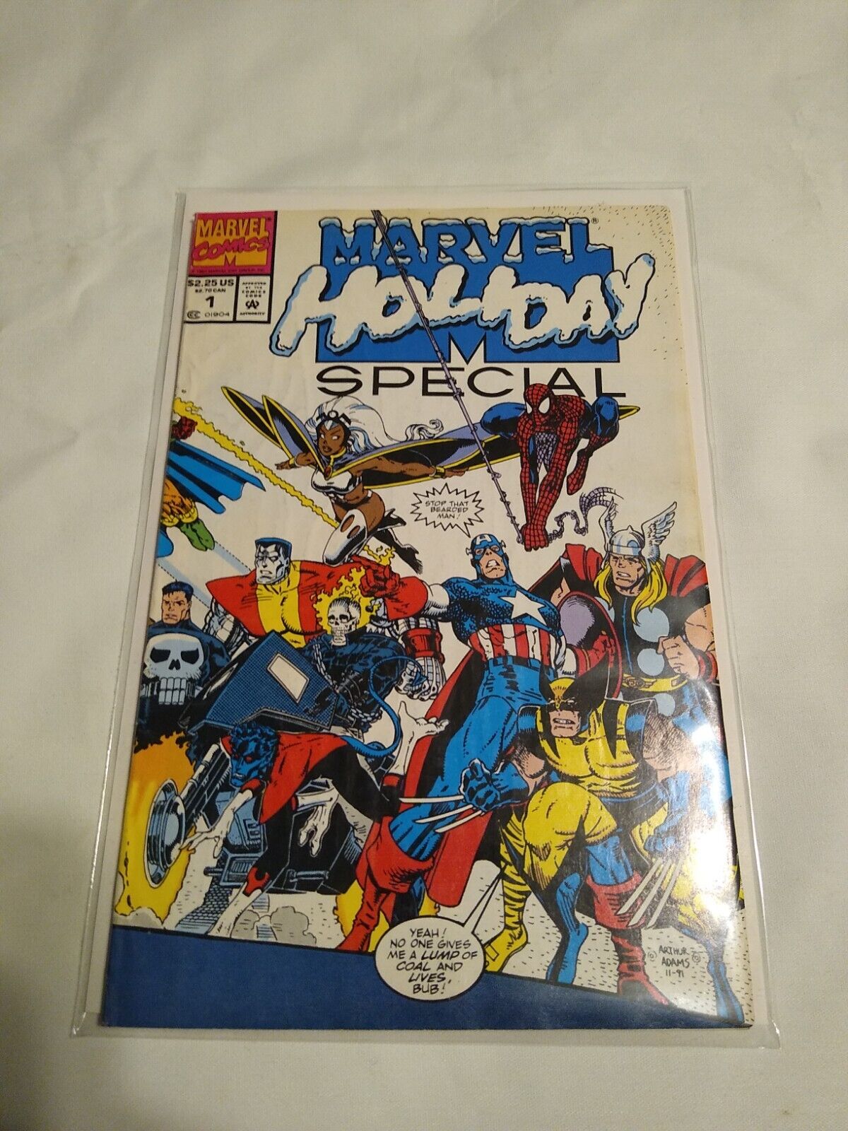 Marvel Holiday Special #1 8.5 Rare Newsstand Edition 1991 Marvel