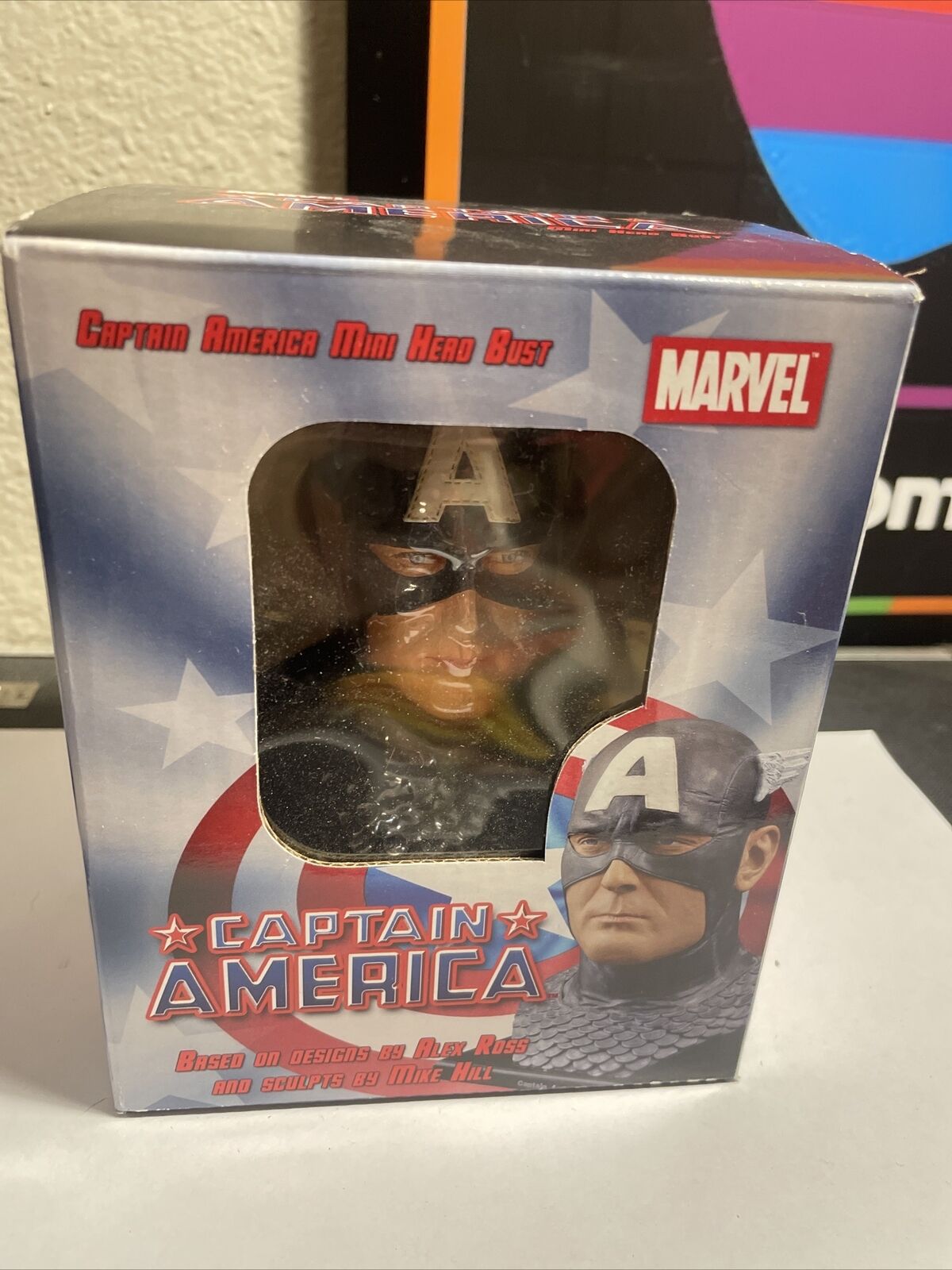 Marvel Captain America Mini Head Bust Diamond Select Comics Hero  776/5000