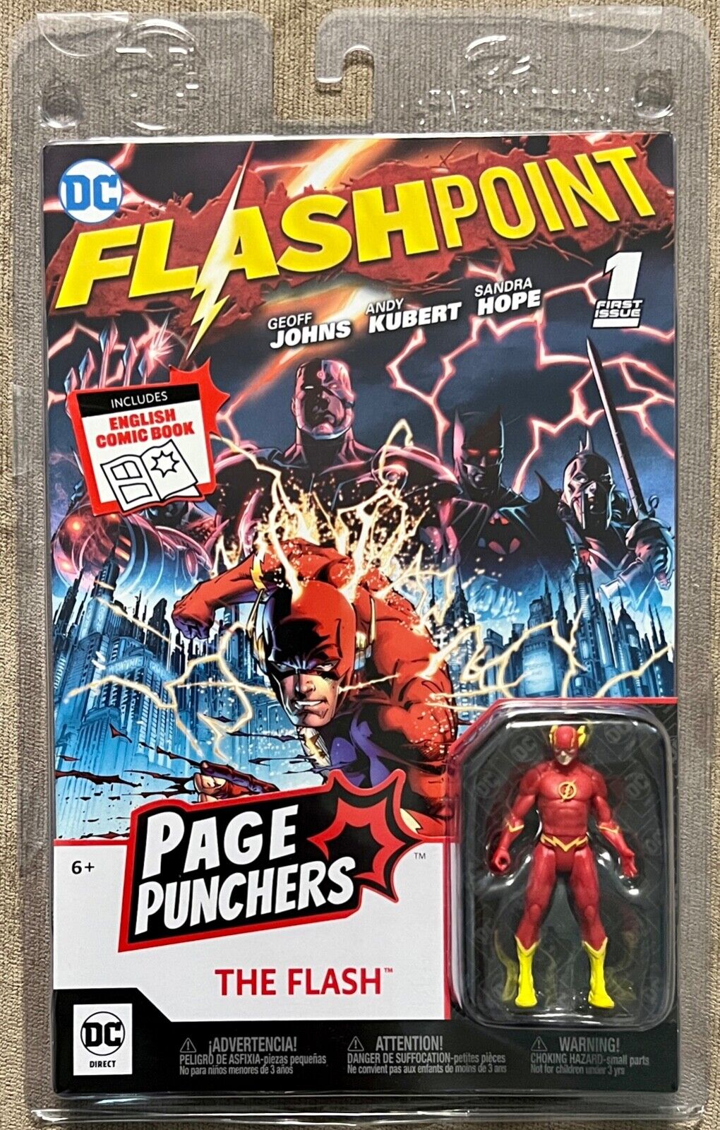 DC Universe Page Punchers Comic Book #1 First Issue The Flash w/Figure #031822YW