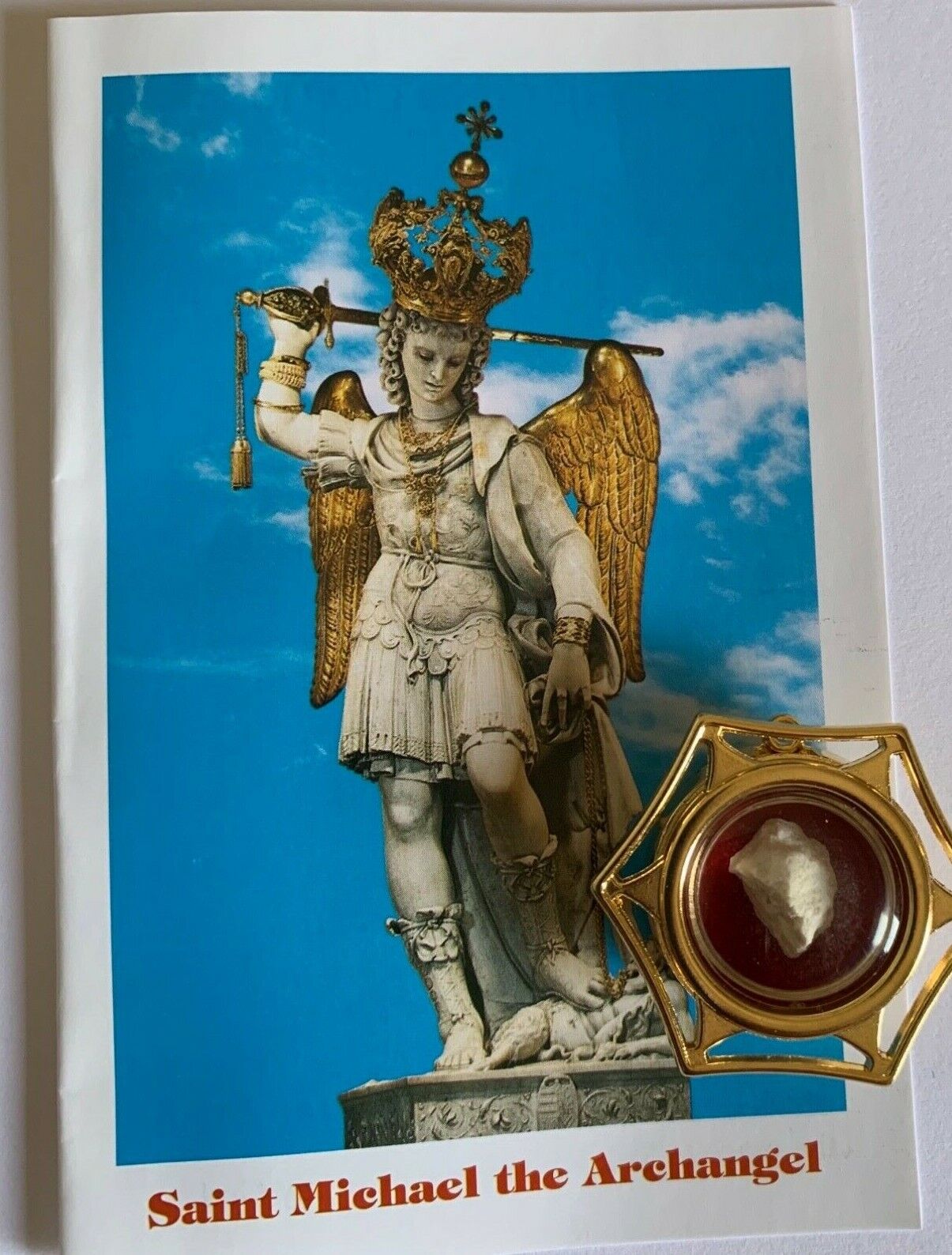 Relic - St. Michael the Archangel Stone (Sanctuary of the Caves) with certificat