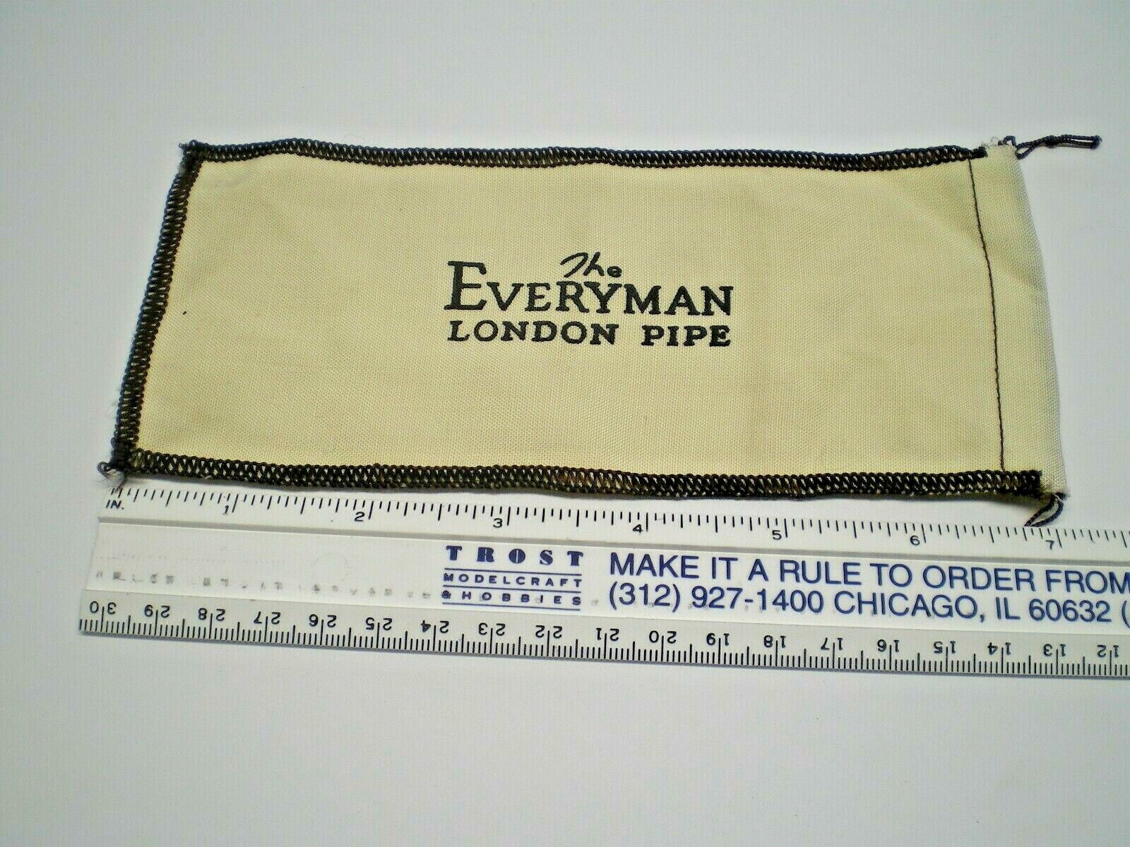 Vintage Comoy\'s The EVERYMAN LONDON PIPE New Old Stock storage bag pre 1959L@@K