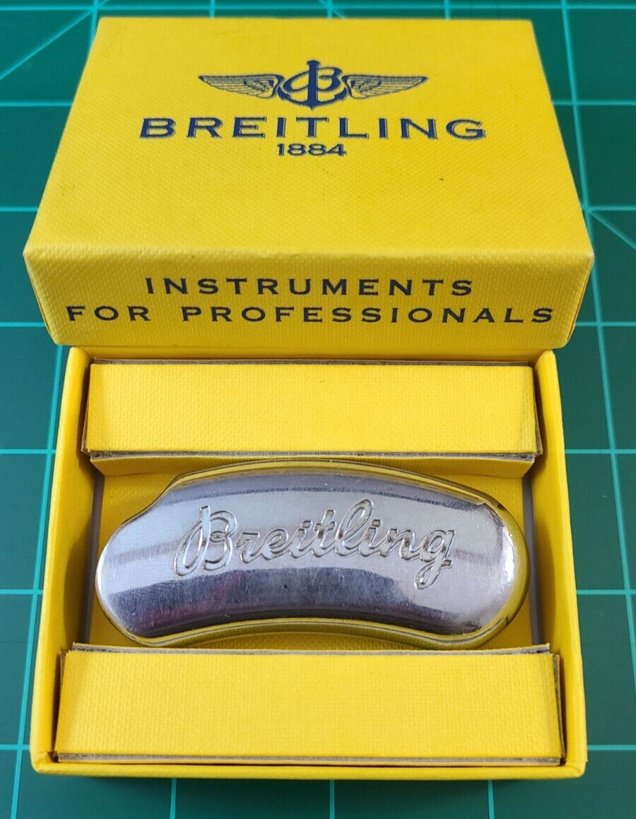 Breitling Collectible Vintage Steel Lighter Case ~ Original