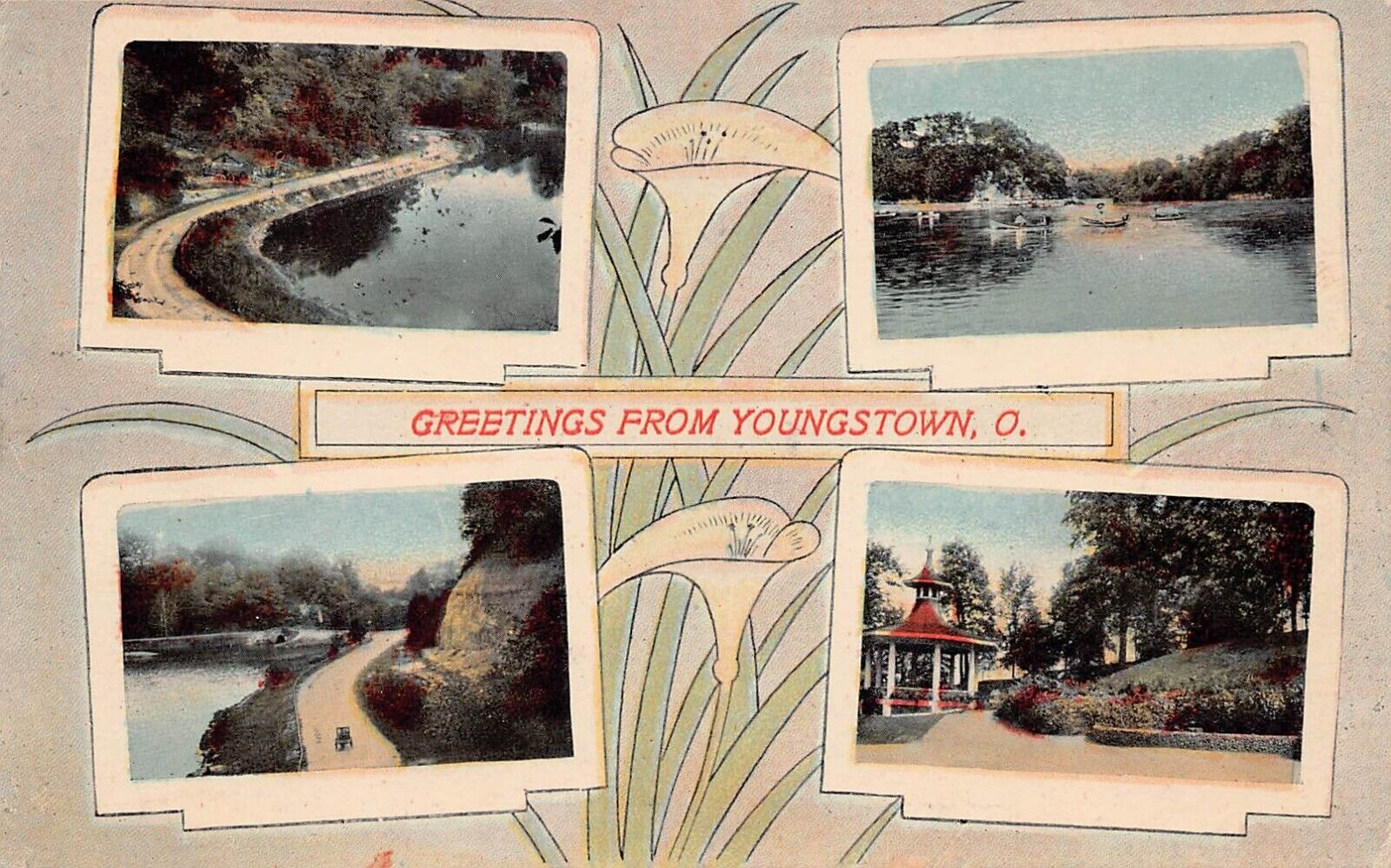 Youngstown OH Ohio Mahoning Valley Multi View Early 1900s Vtg Postcard B15