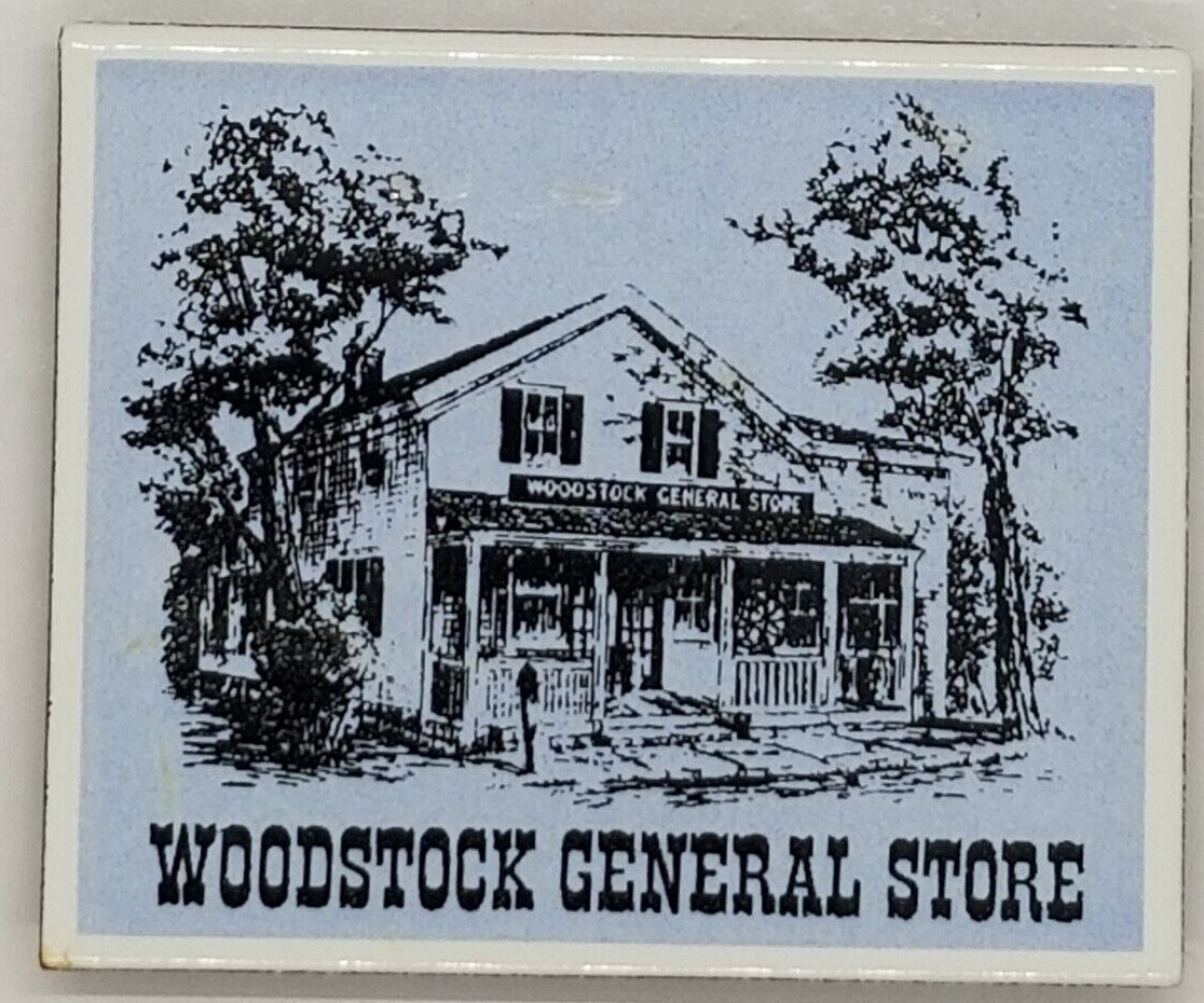 Woodstock General Store Advertising Metal Glossy Magnet