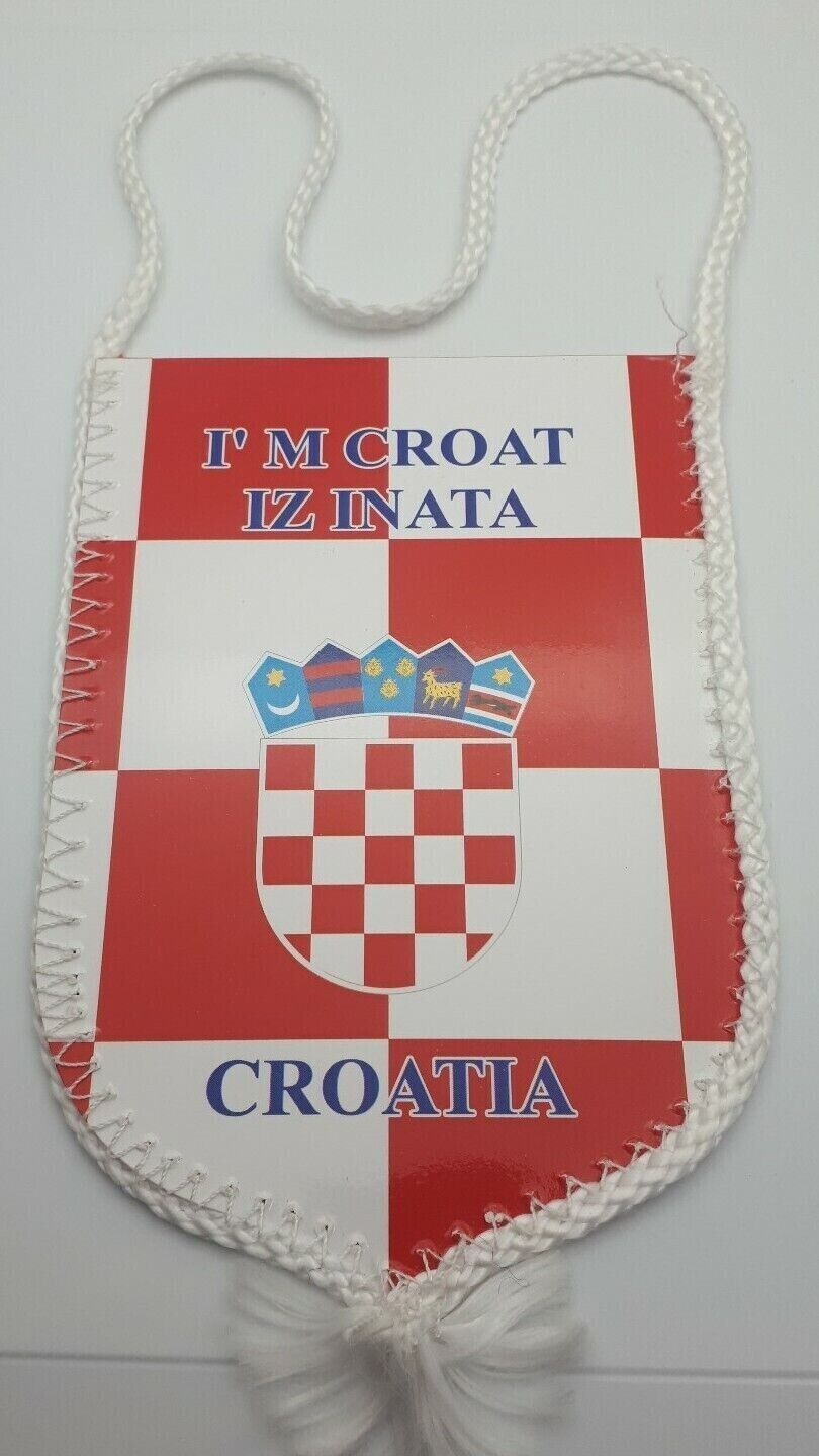 I'M Croat iz inata, Croatia patriotic coat of arms, Flag, pennant 