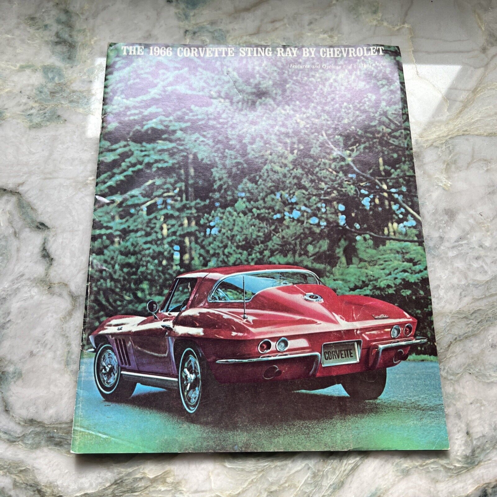 1966 Chevrolet Corvette Sting Ray Sales Brochure 66 Chevy
