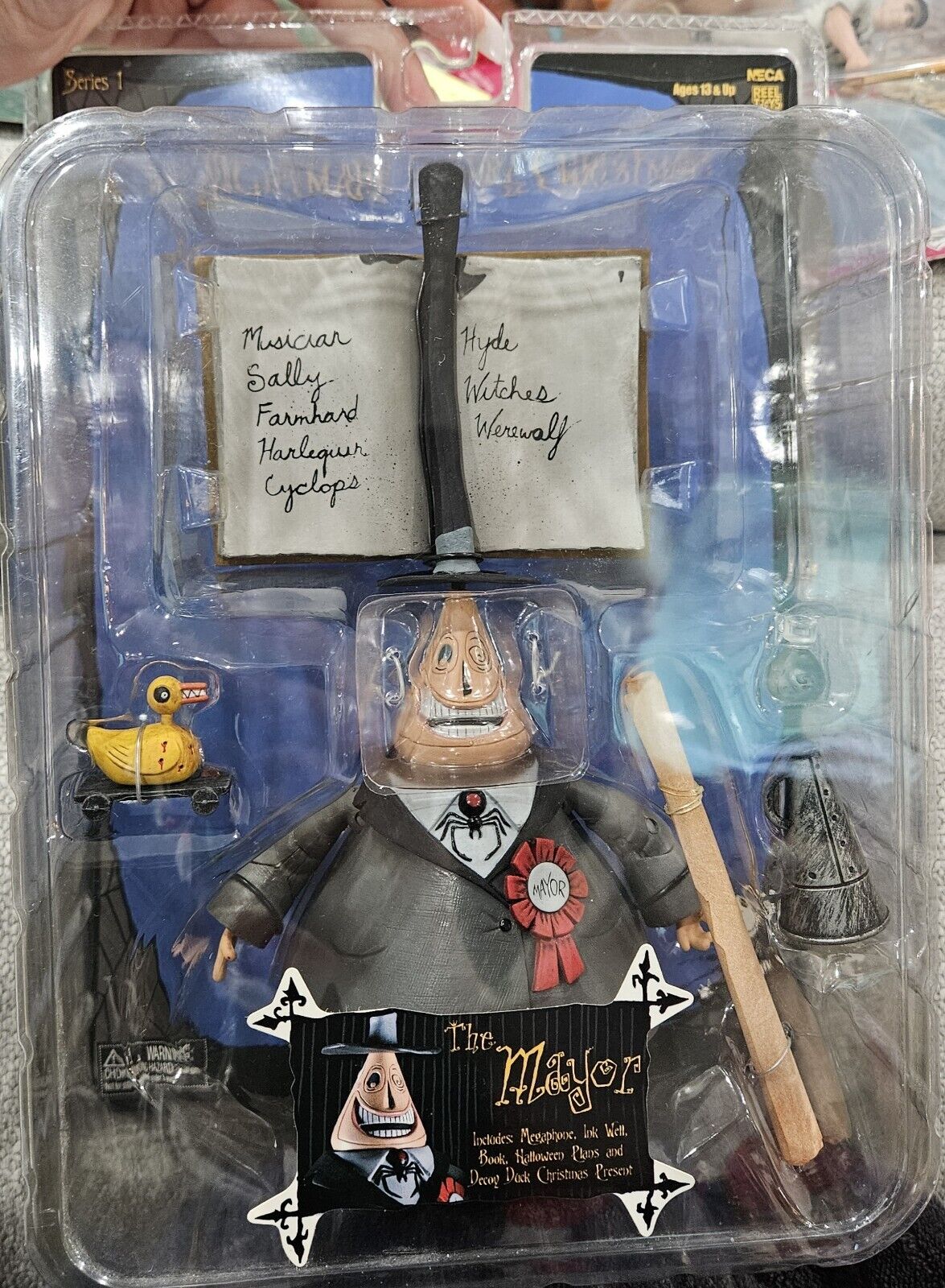 Vintage NECA Real Toys TIM BURTON'S- The Nightmare Before Christmas Mayor Figure