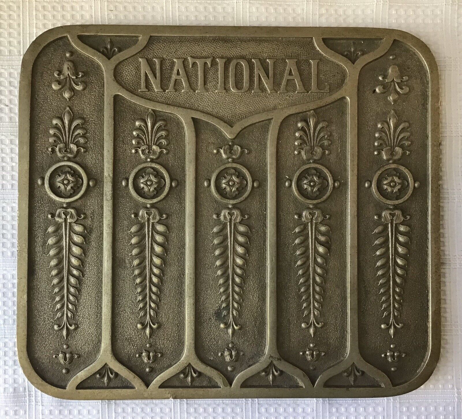 Vintage National Metalware Trivet 4 Pounds And Six Ounces