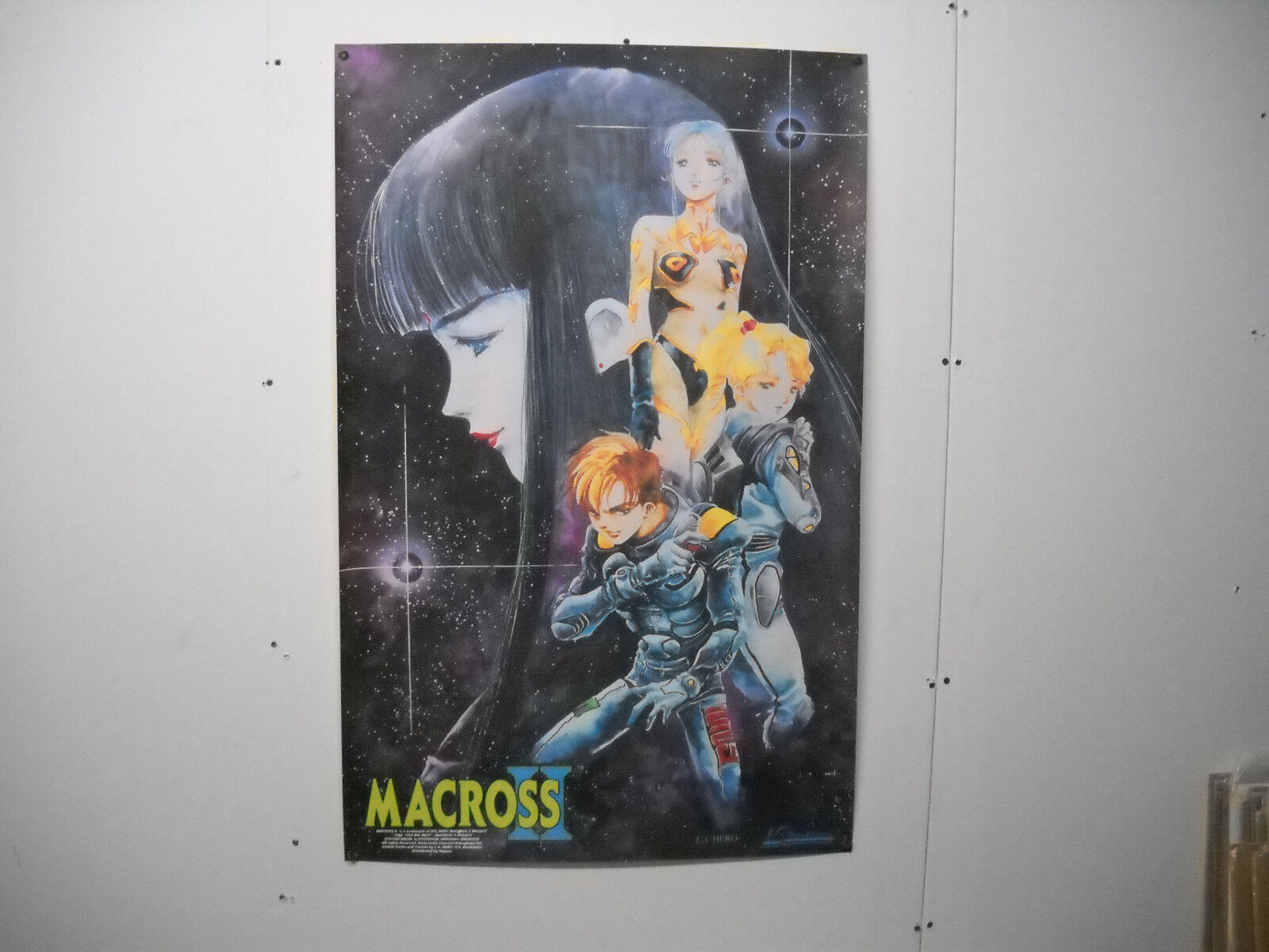 1992 Macross ii Painted Anime Ishitar Poster 25 x 40