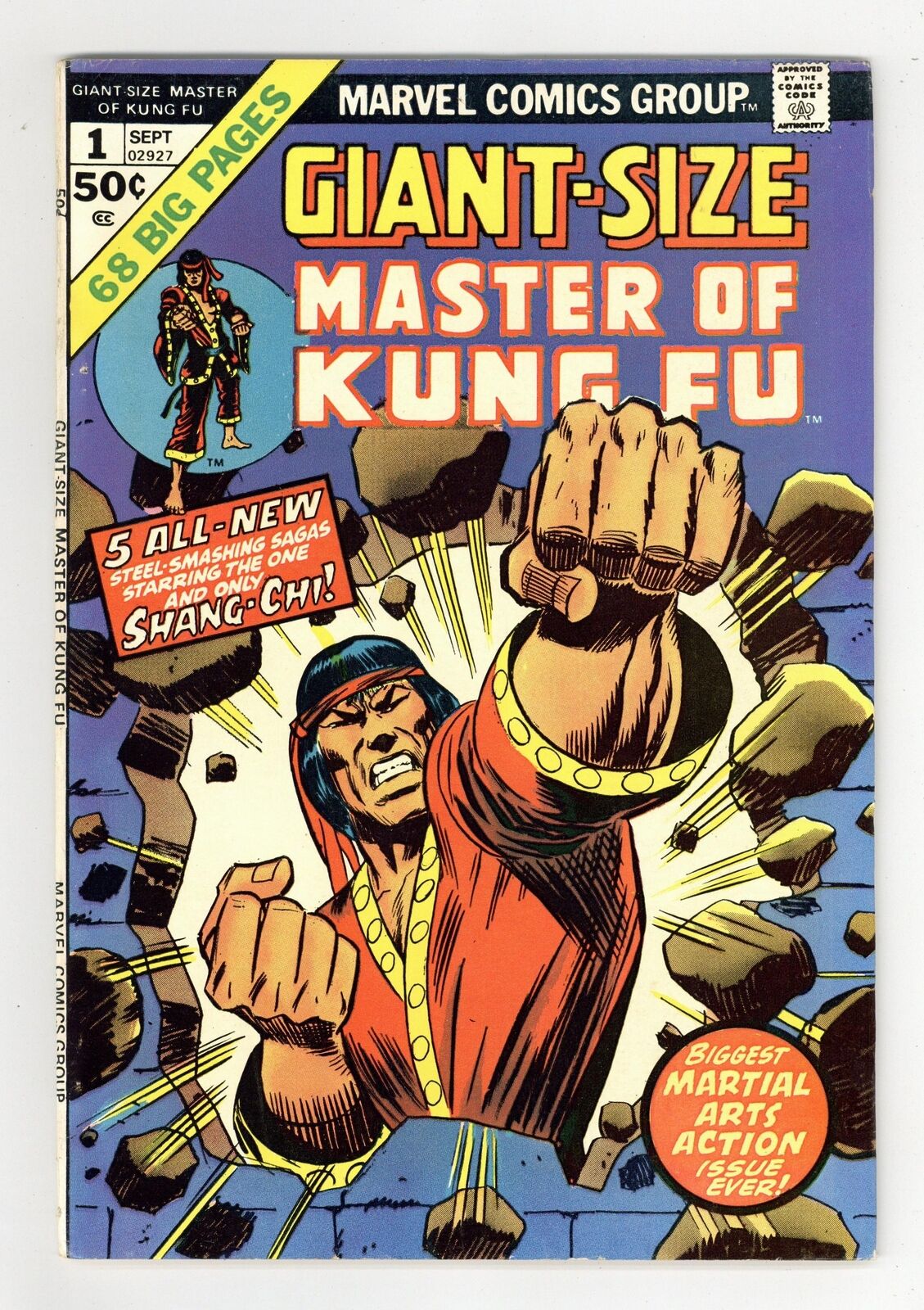 Giant Size Master of Kung Fu #1 FN 6.0 1974