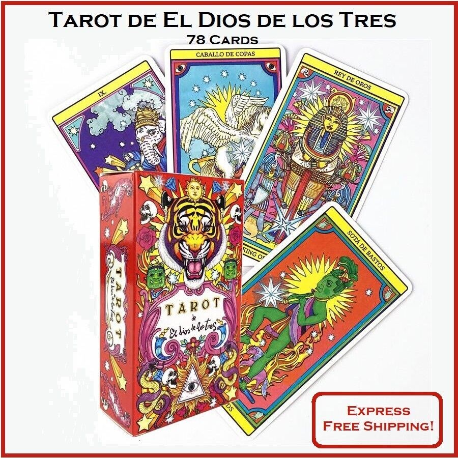 Tarot de El Dios de los Tres: Tarot Deck 78 Cards Oracle English Ver. Divination