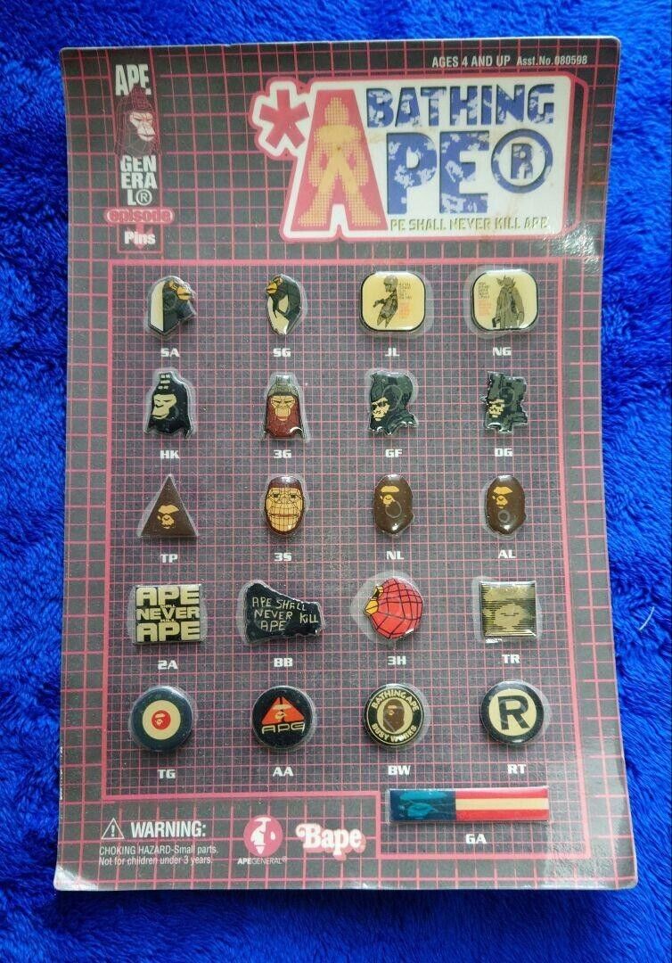 A BATHING APE episode Pins ape GENRAL pins Accessories Bape Character Unused
