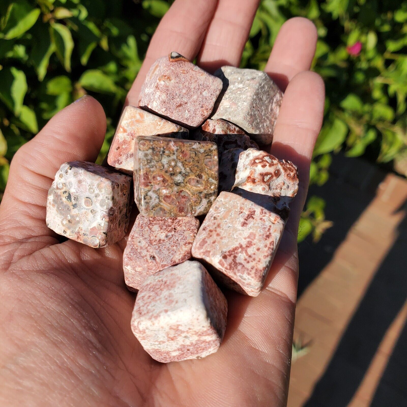 Picture Stone Jasper Crystal Mini Cube