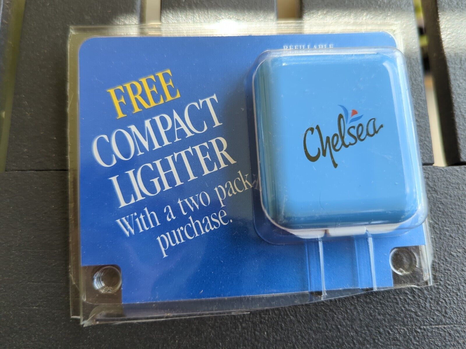 Vintage CHELSEA Lighter / Compact Mirror. Butane refillable.  New in package 