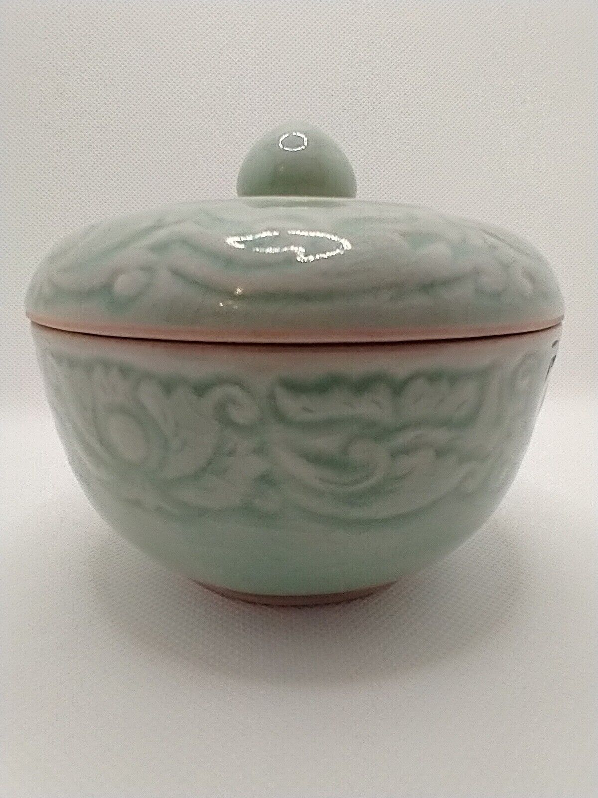 MOTHER\'S DAY VINTAGE AUTHENTIC BAAN CELADON THAILAND RICE BOWL GREEN 4.5x4.25