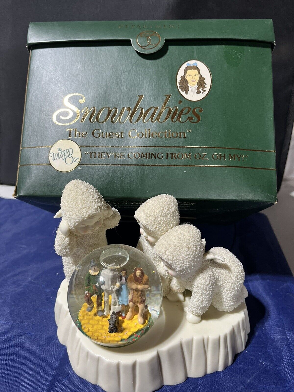 Snowbabies Wizard of Oz Snowglobe They're Coming From Oz Department 56 WB 2008