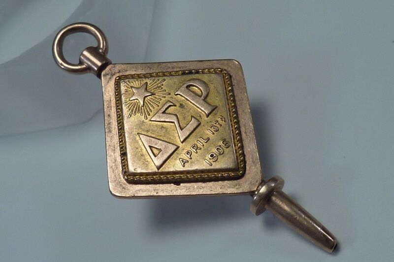 Vintage Delta Sigma Rho organization Key/Charm 10K Gold 
