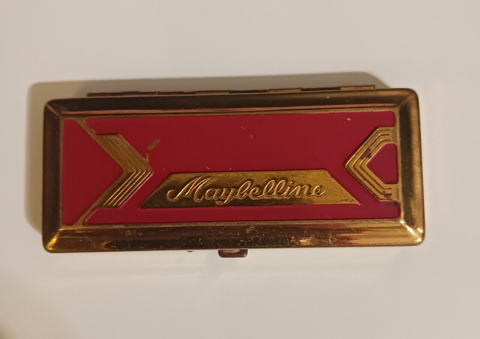 1930\'s Antique Maybelline-Cake Mascara & Brush Case 
