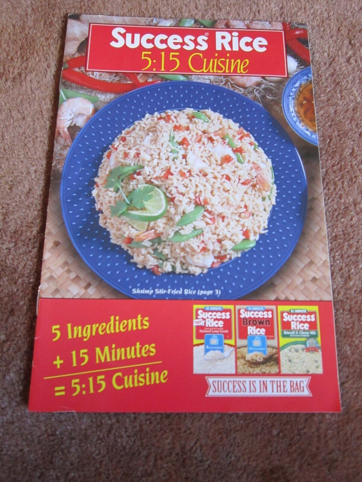 Success Rice Cookbook let Collectible 2000 Cilantro Cheese,Salsa Pork Recipes