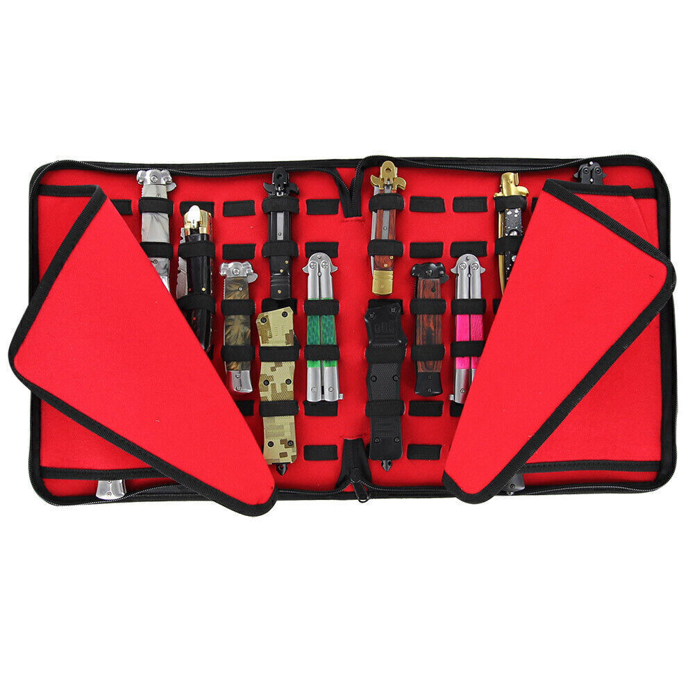 CARRY ALL SAFE & SOUND DURABLE HARD COVER FOLDING KNIFE CASE HOLDS 42 PIECE