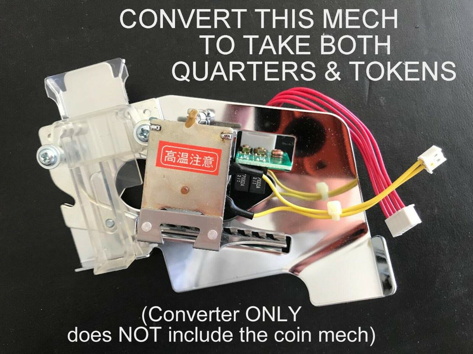 $.25 CONVERTER FOR YAMASA PACHISLO SLOT MACHINES, ACCEPTS BOTH QUARTERS & TOKENS