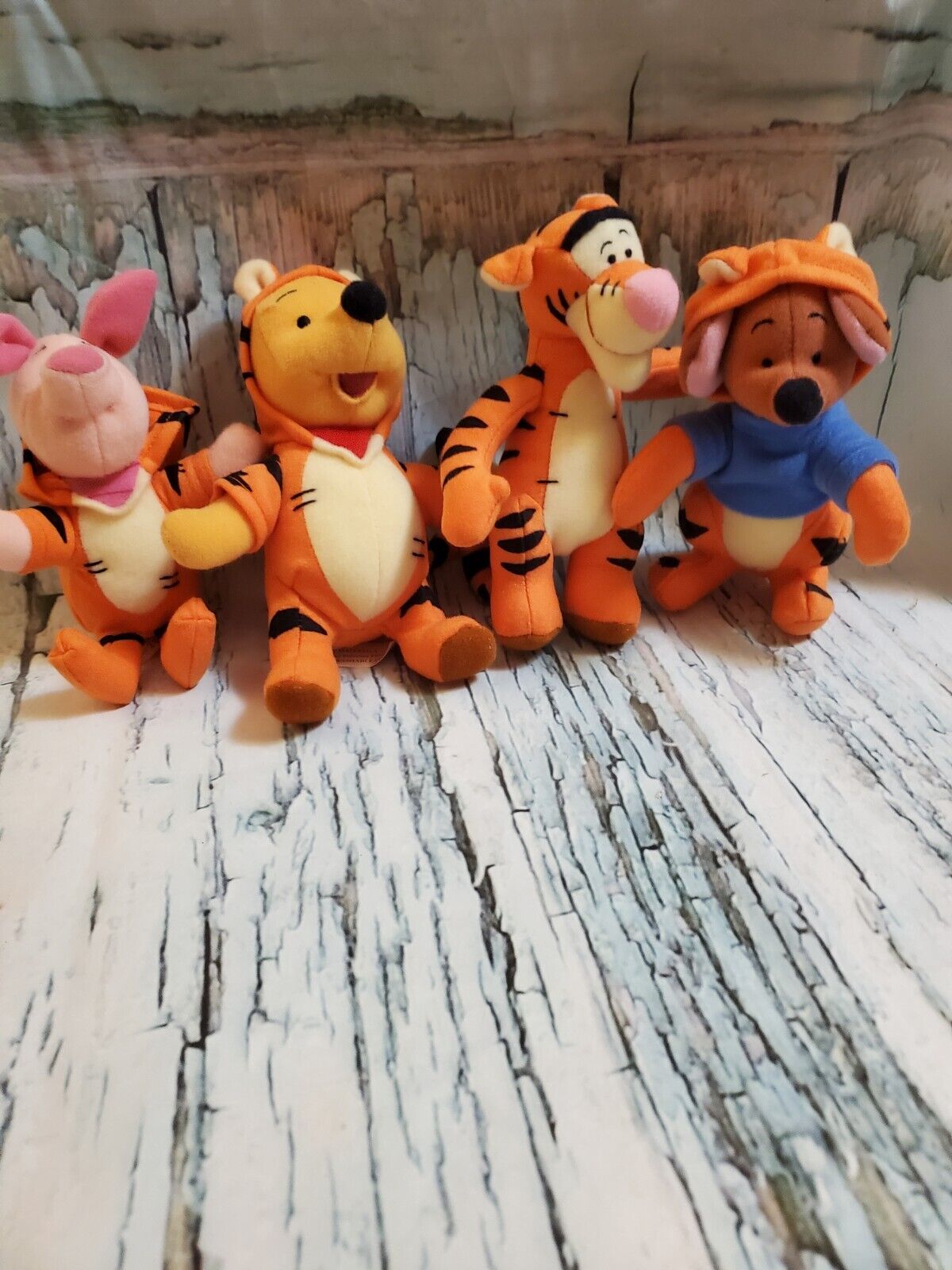 4 Stuffed Characters From Winnie The Pooh