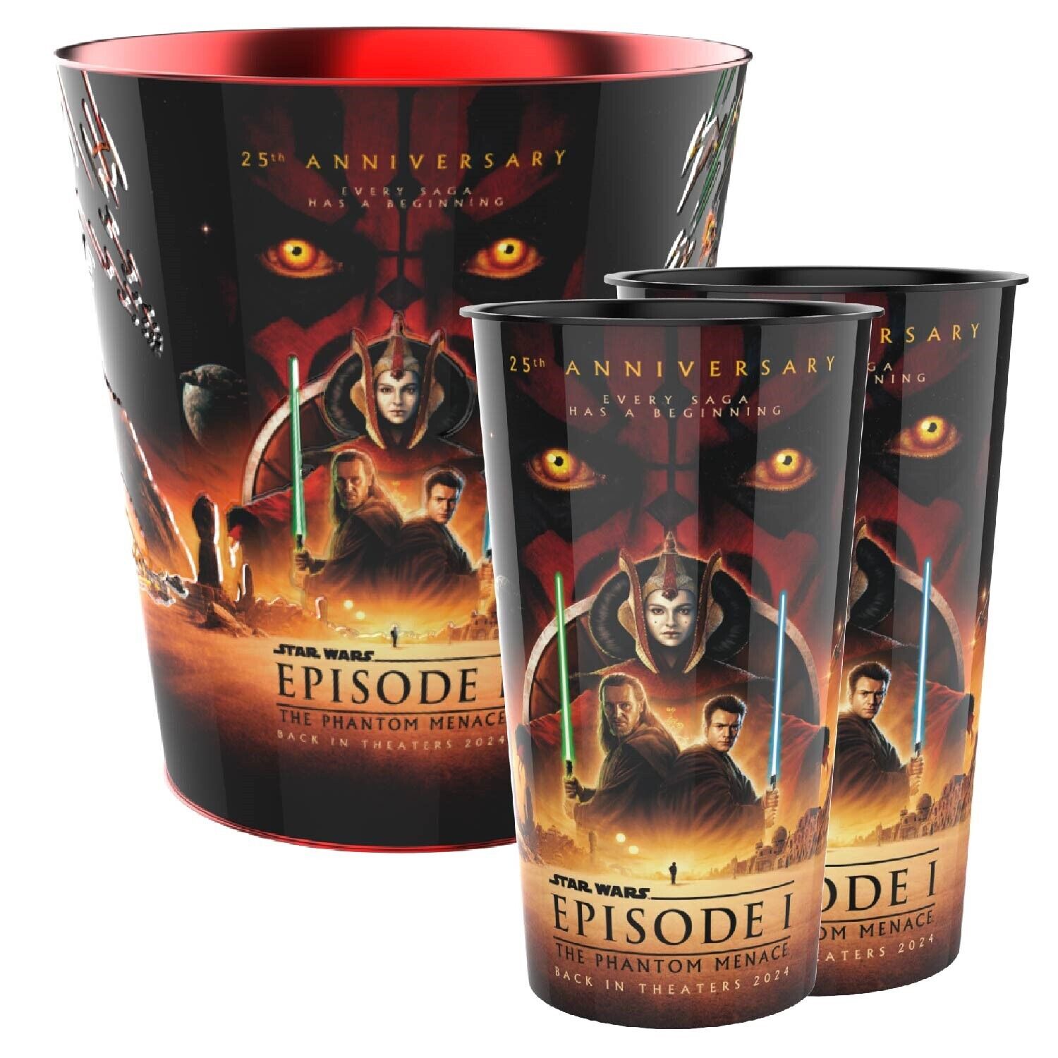 Star Wars 25th Anniversary Popcorn Bucket & Cup Set. Limited Edition