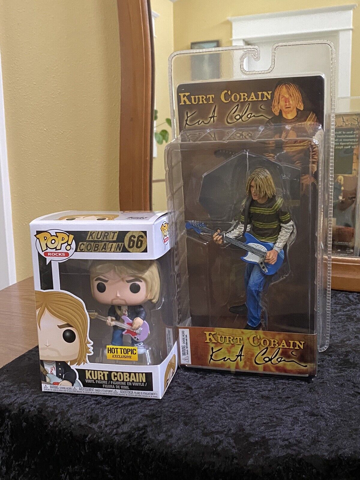Kurt Cobain Figures (2) Funko Pop Vinyl Figure and NECA Figure - BRAND NEW