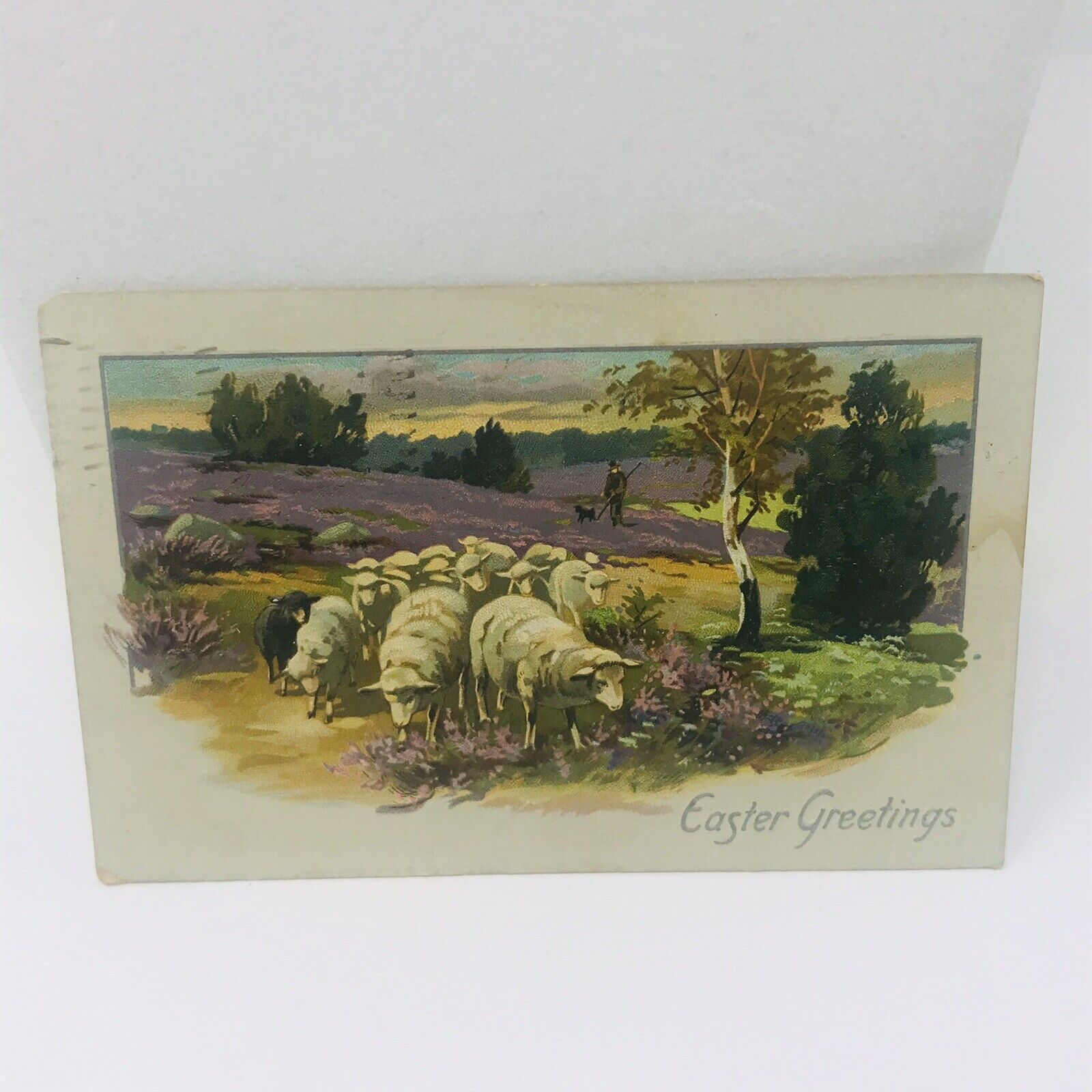 Vintage Postcard EASTER 1910 Antique Holiday Greetings Card