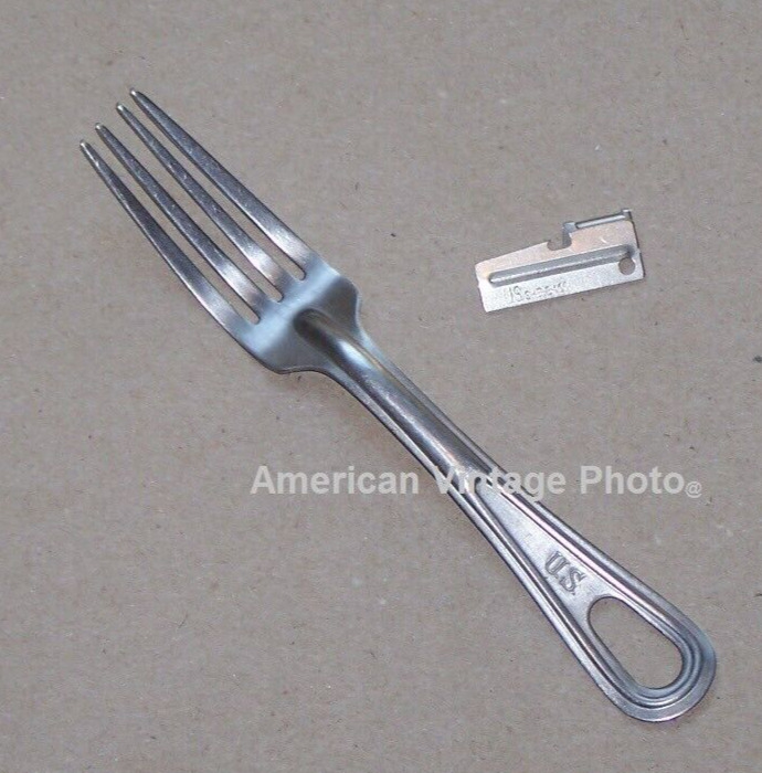 Military Mess Fork M1926 Long Tine WWII Utensil f/ Mess Kit Scout Ration & P38