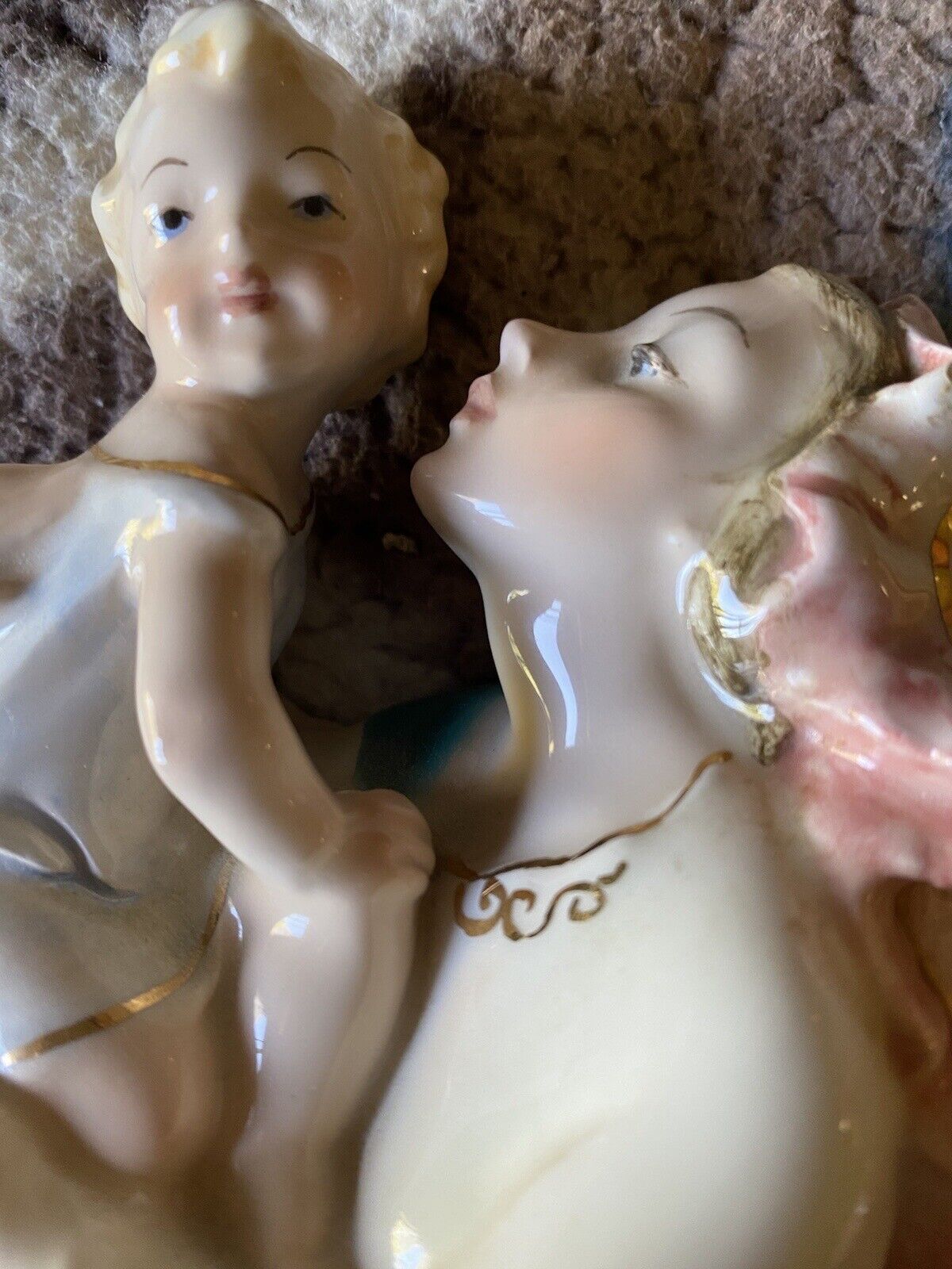 Vintage Italy Madonna & Child Religious Figurine