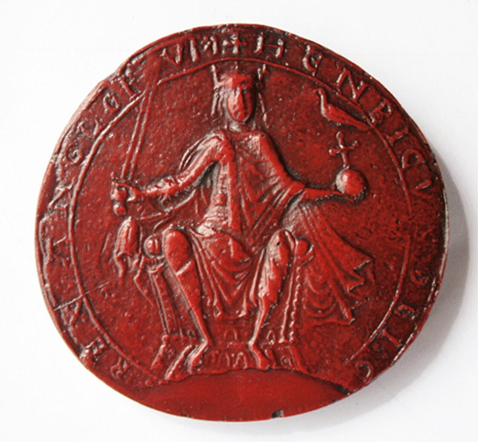 Henry II Plantagenet Great Seal Red Obverse Medieval Reproduction Collectable