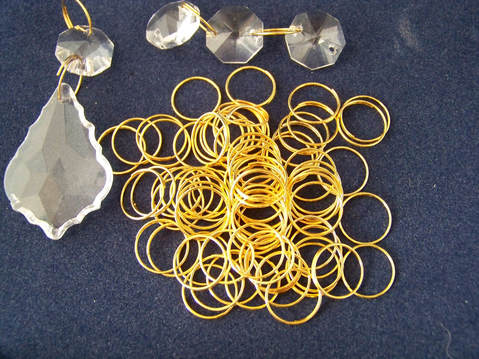 1000  PCS 12MM GOLD STAINLESS  RINGS CONNECTORS CHANDELIER PART CRYSTAL HANGING