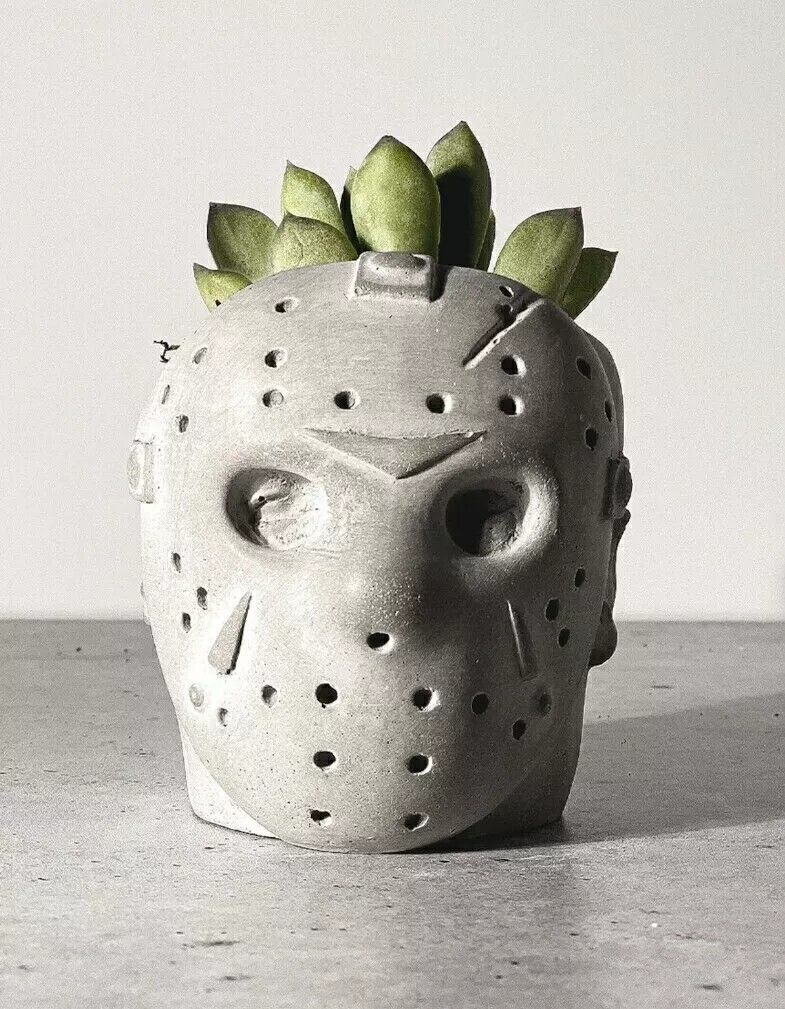 Jason Friday 13th Mini Planter with Plant KIT halloween voorhees michael myers